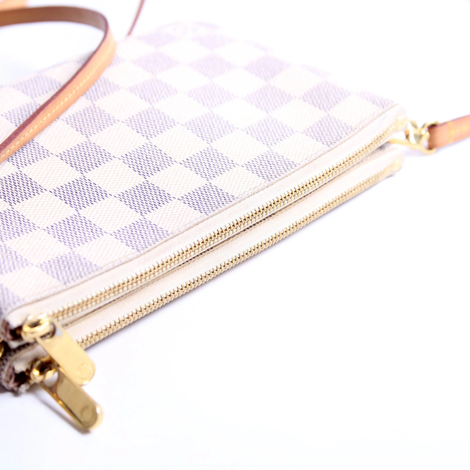 Double Zip Pochette Azur - Image 7