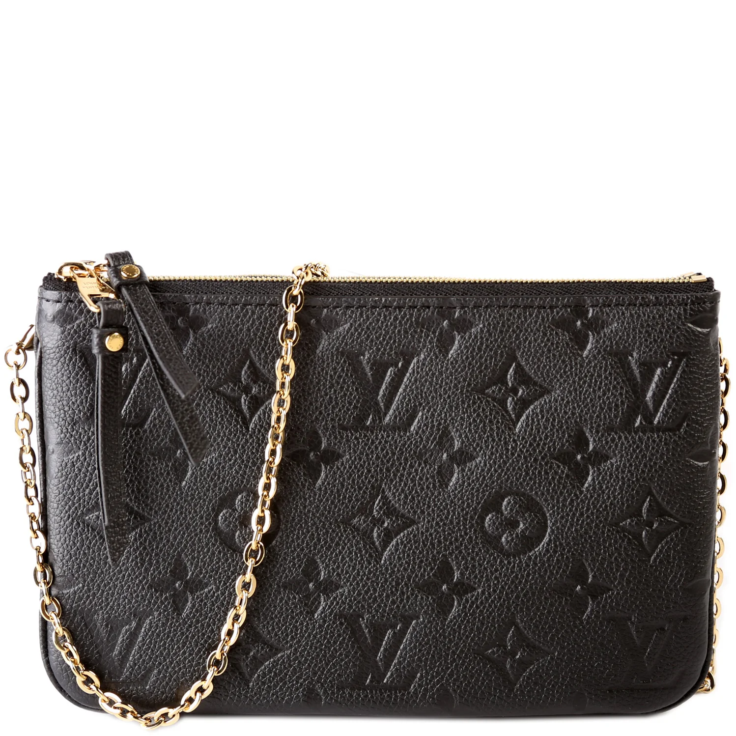 Double Zip Pochette Empreinte