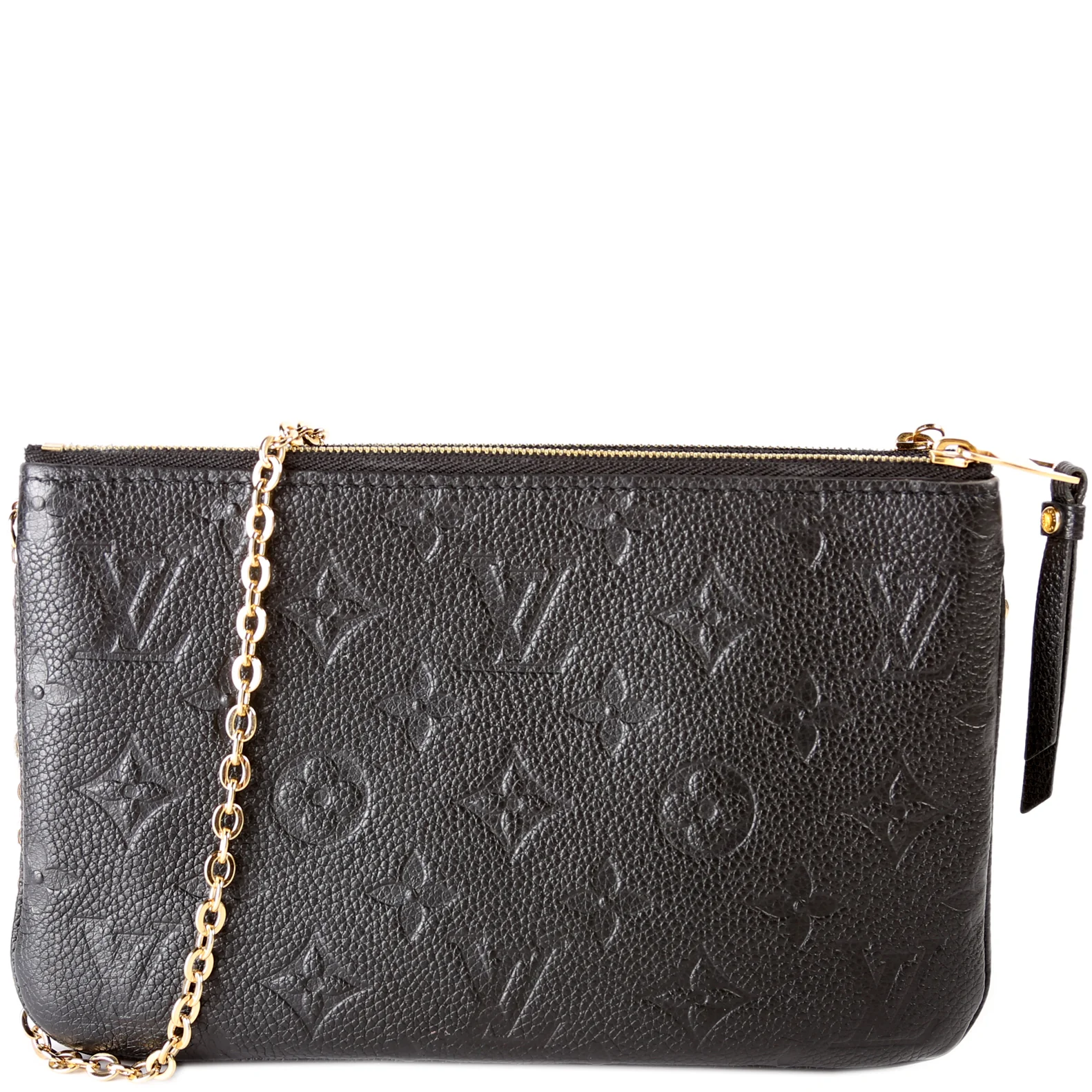 Double Zip Pochette Empreinte