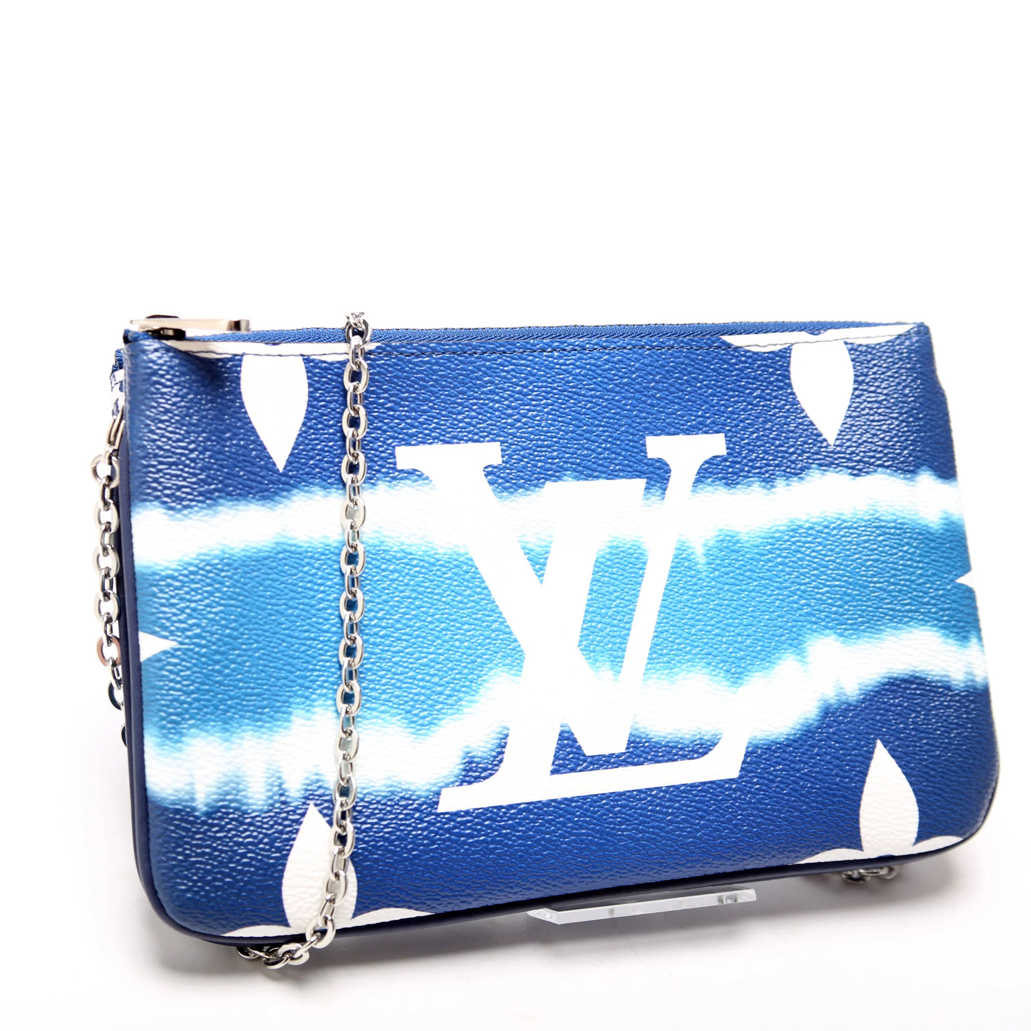 Double Zip Pochette Escale Blue - Image 2
