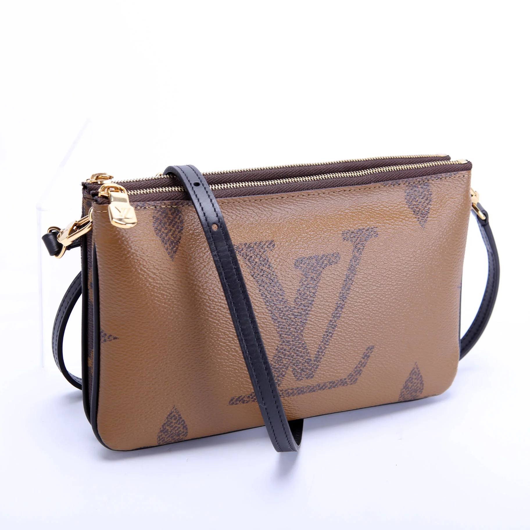 Double Zip Pochette Giant Reverse Monogram - Image 2
