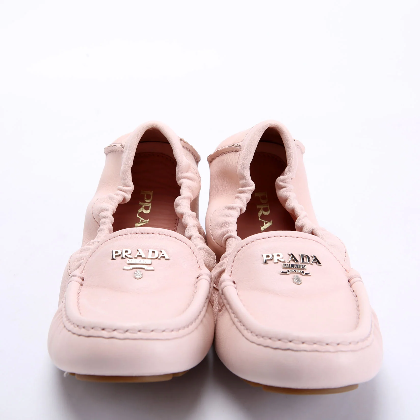 Driving Loafer Leather Size 36.5 Pink - Image 2