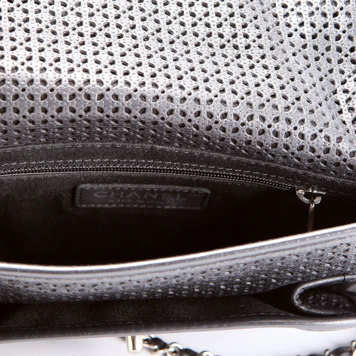 Dubai Up In The Air Small Flap Perforated Lambskin 20M Black - Image 10