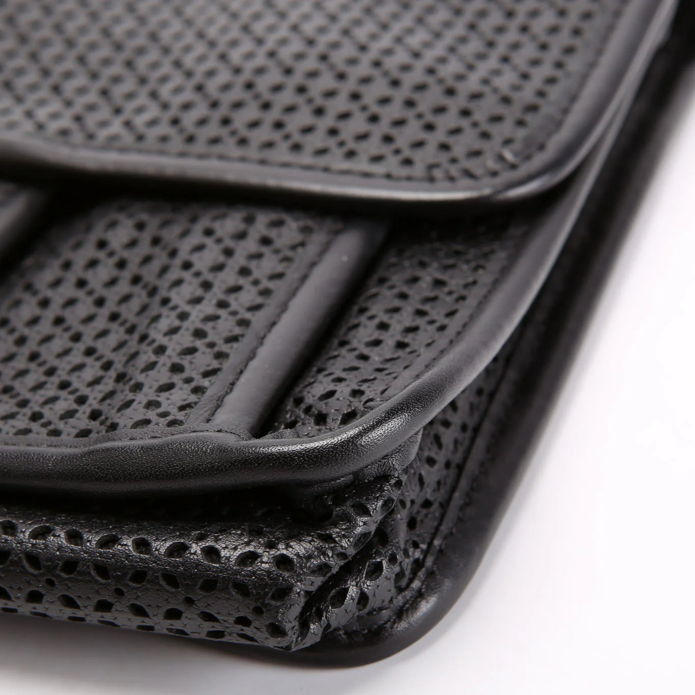 Dubai Up In The Air Small Flap Perforated Lambskin 20M Black - Image 6