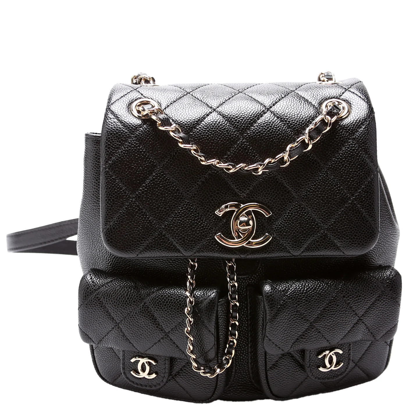 Duma Pocket Small Backpack Caviar RFID