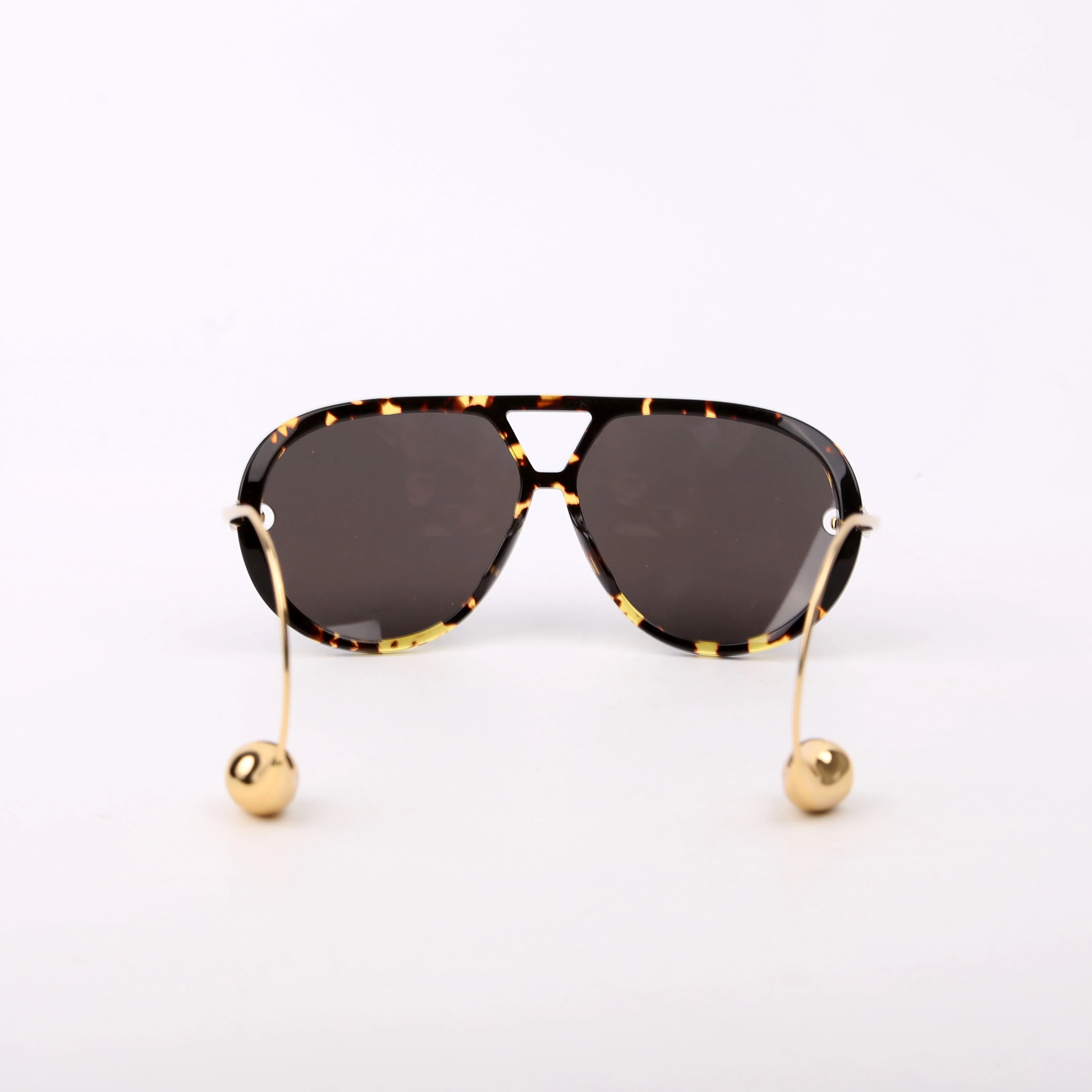 DV1273S Drop Aviator Sunglasses Brown/Gold - Image 3