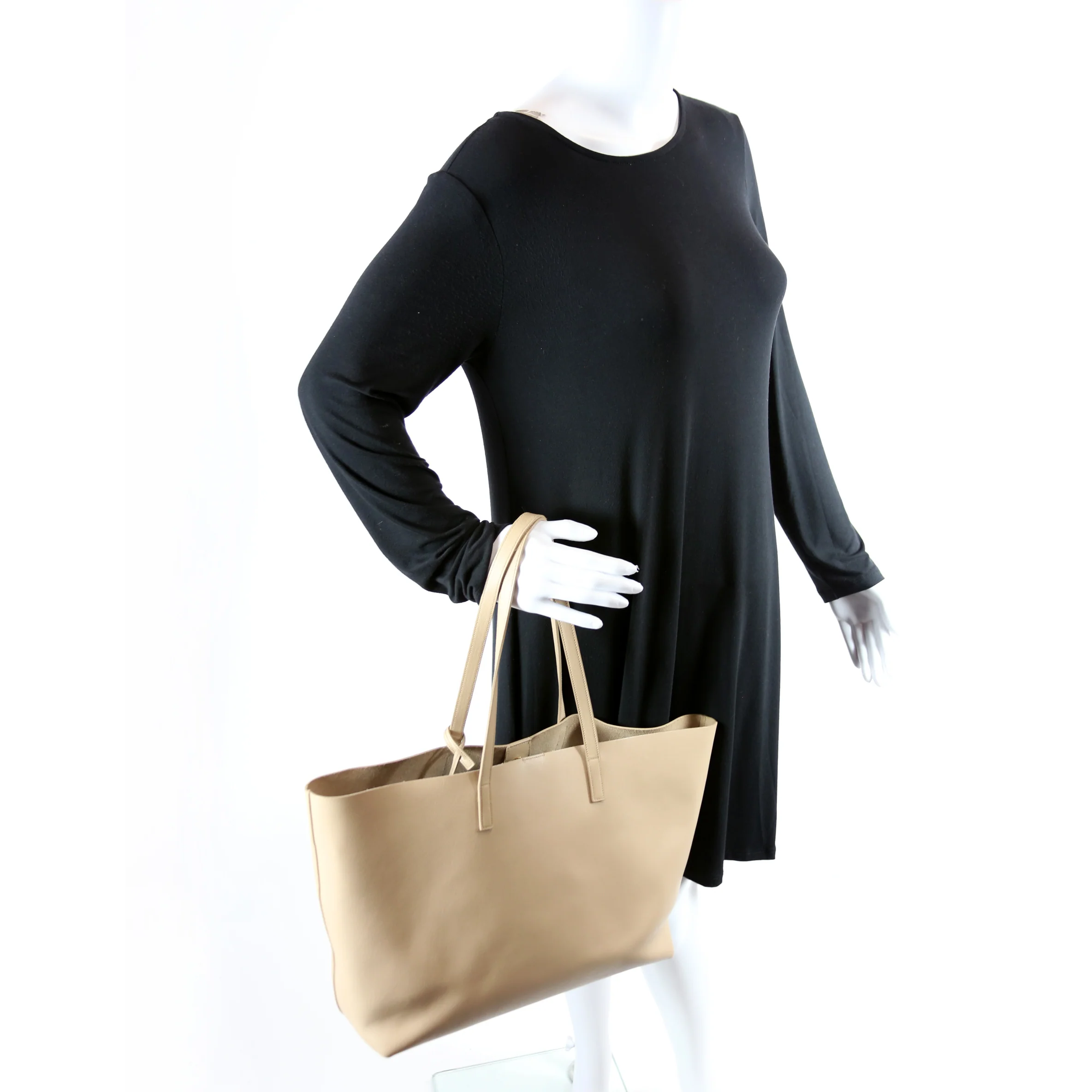 East West Shopping Tote Tan - Image 9