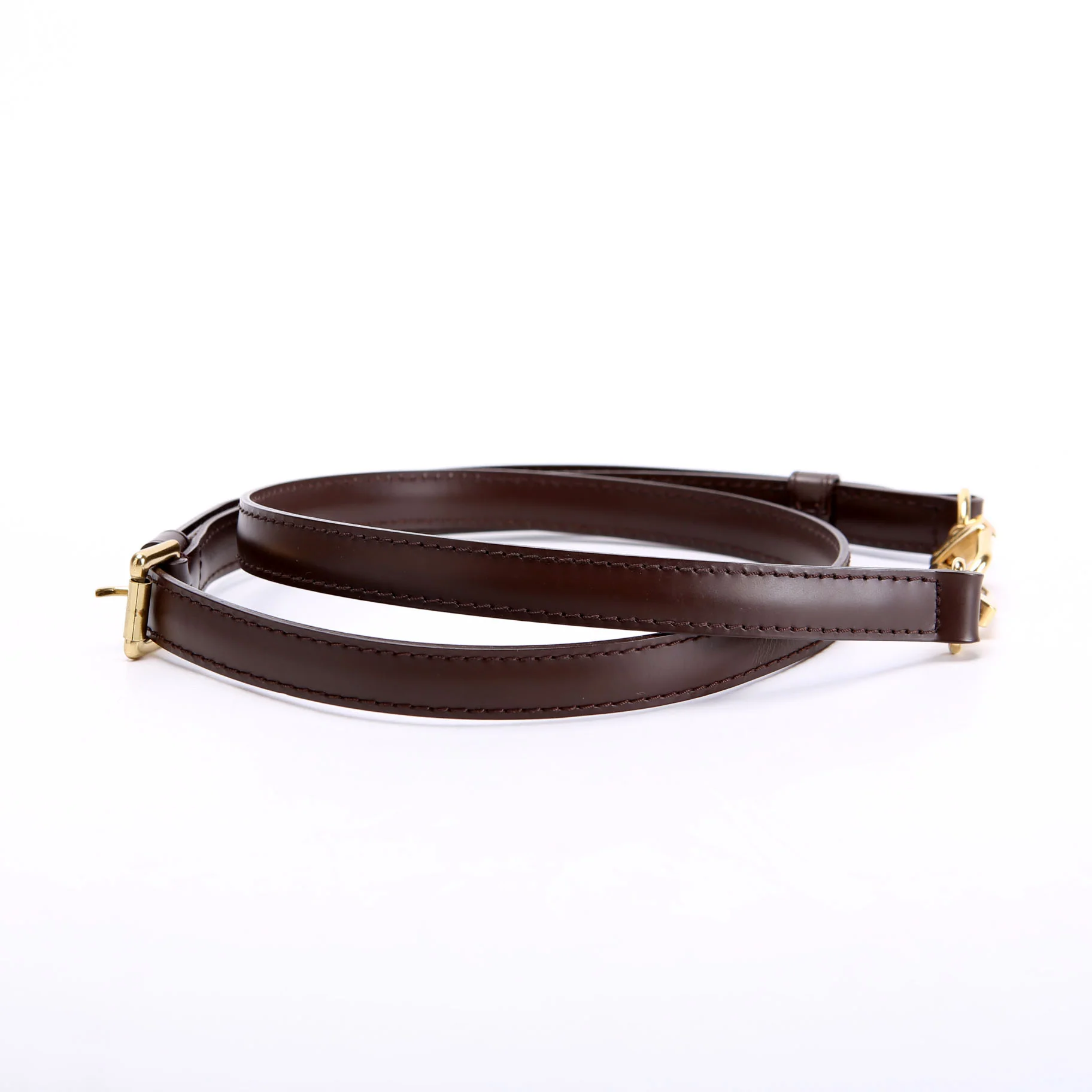 Ebene Leather Adjustable Crossbody Strap Brown - Image 4