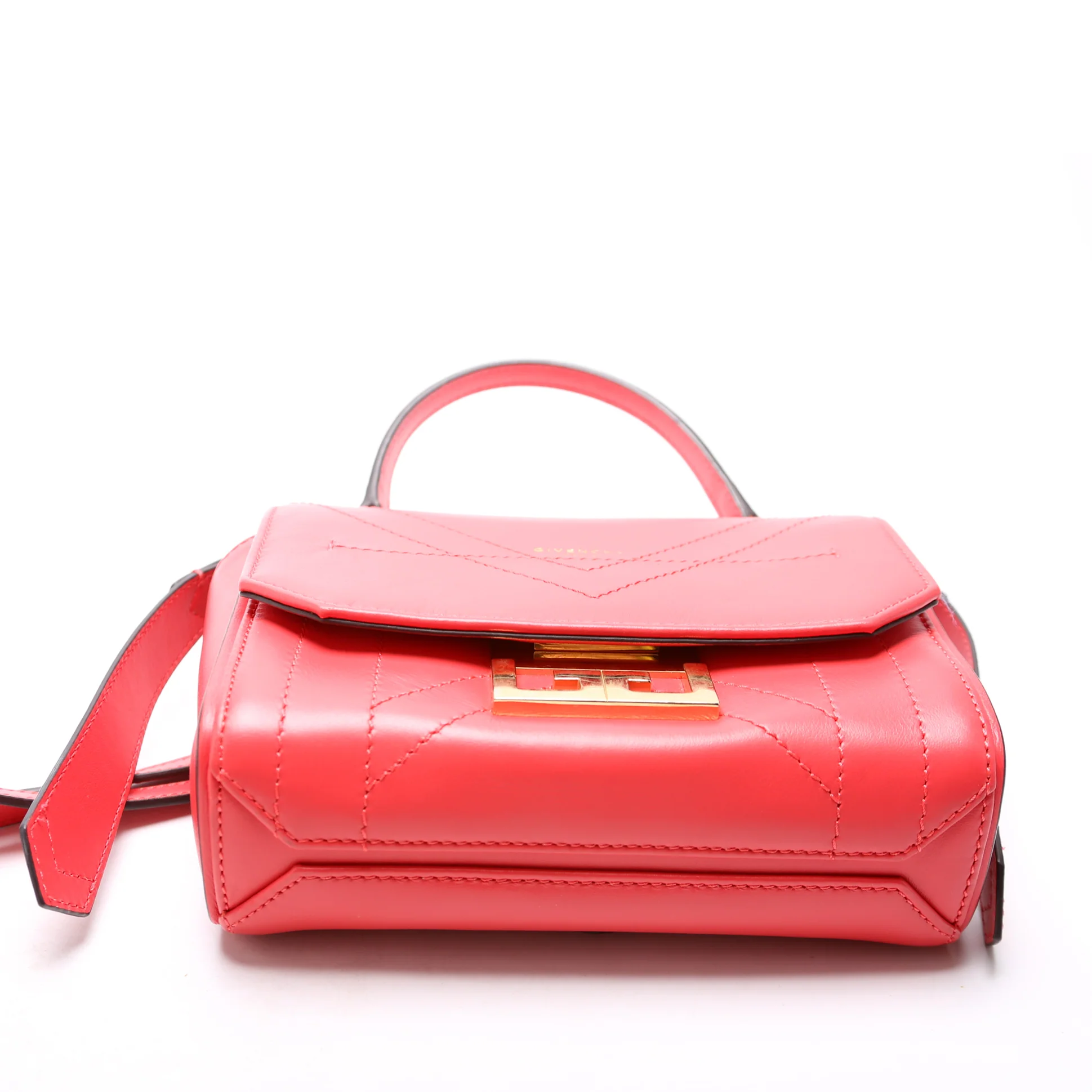 Eden Top Handle Mini Bag Red - Image 4