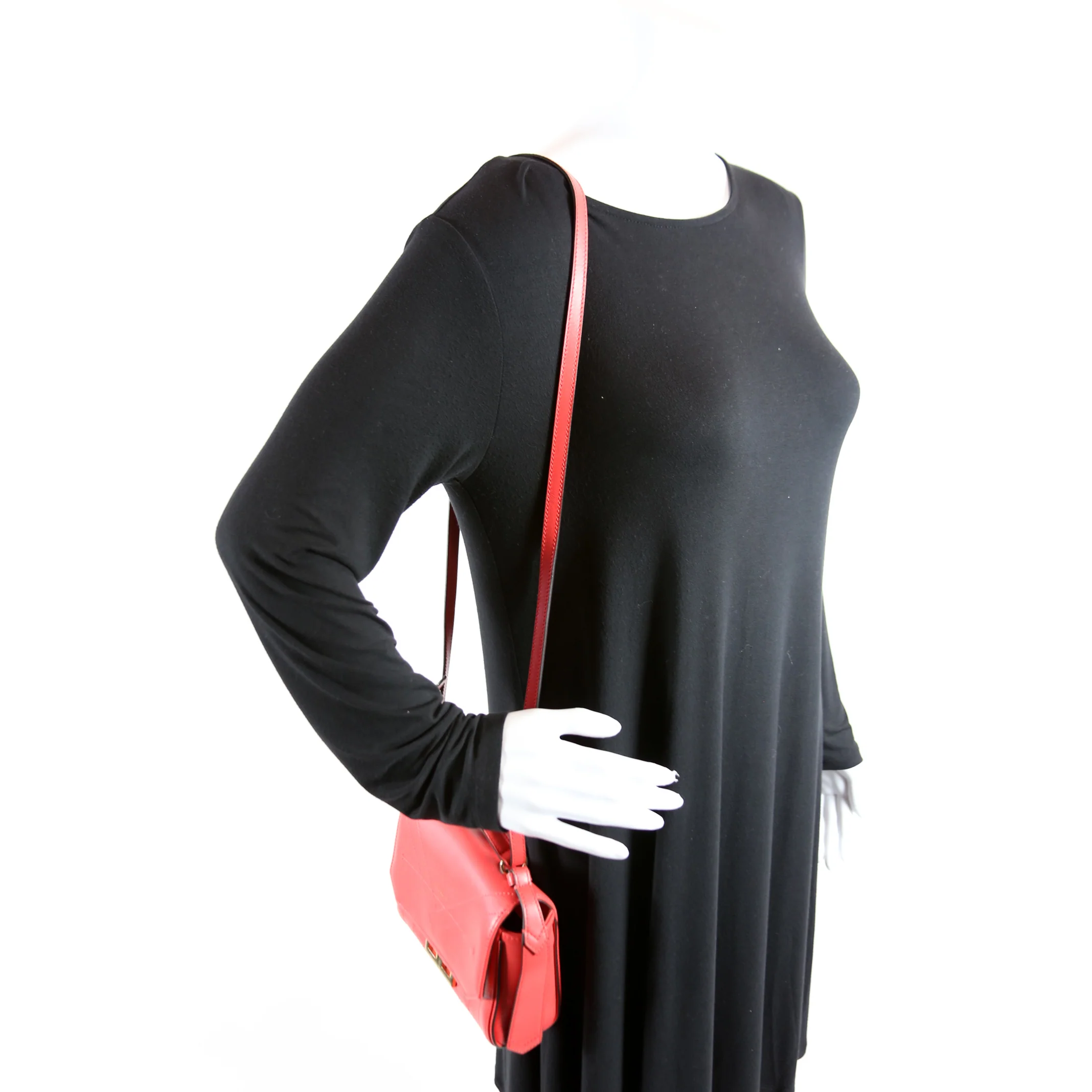 Eden Top Handle Mini Bag Red - Image 9