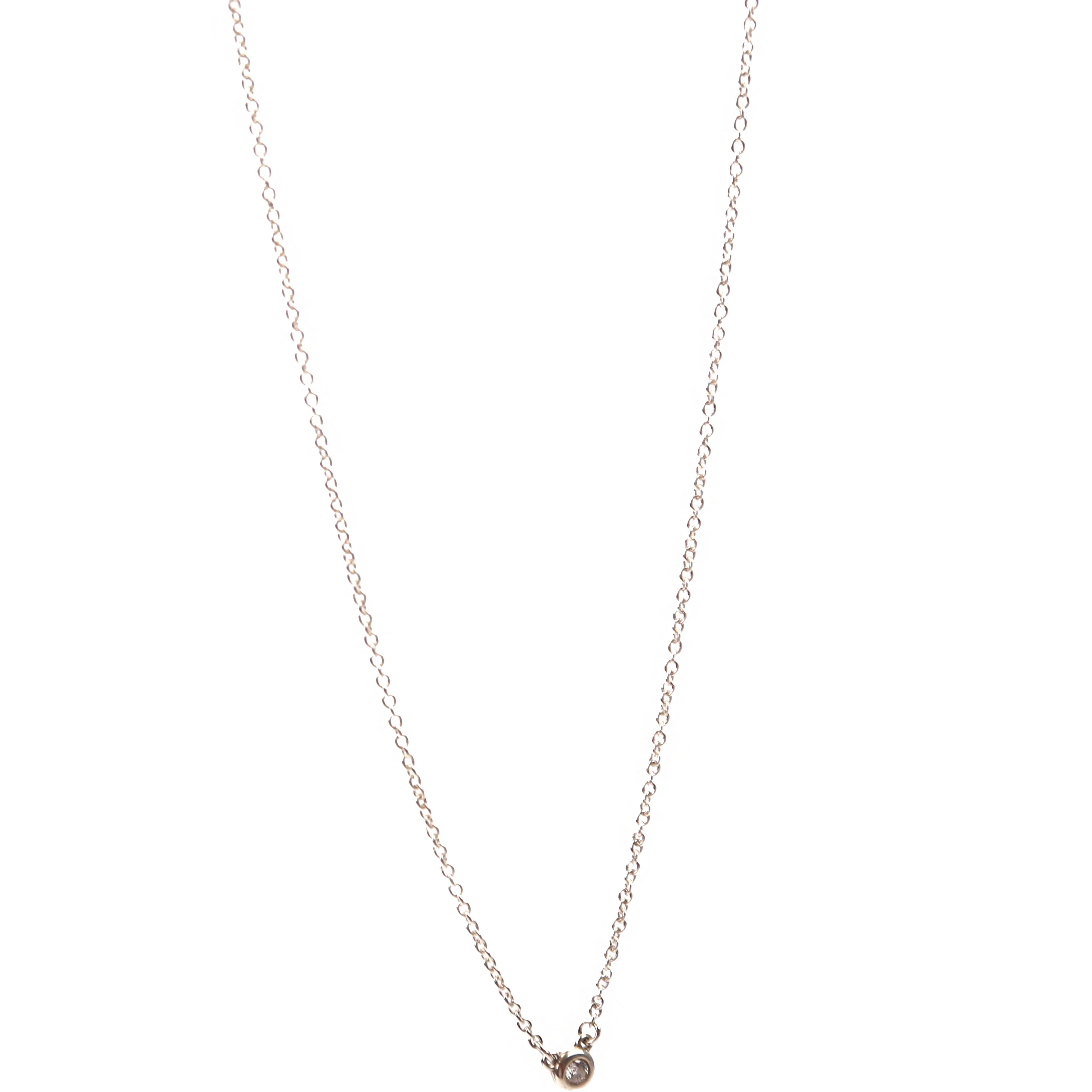 Elsa Peretti Diamonds By The Yard Pendant 925 Silver