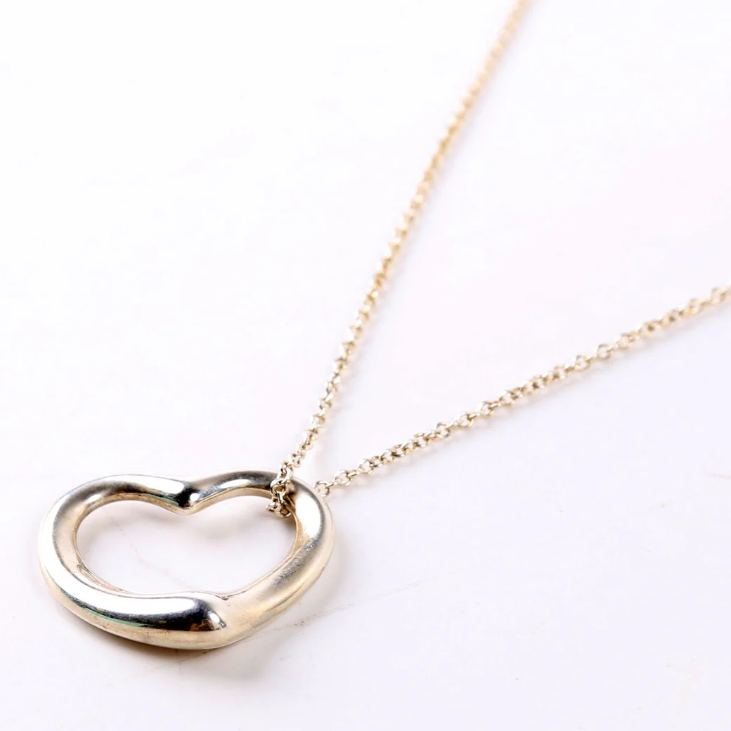 Elsa Peretti Open Heart Large 925 Necklace - Image 4