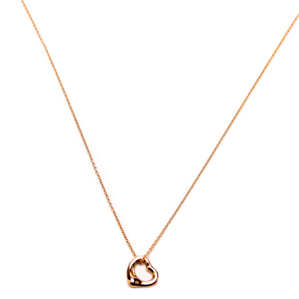 Elsa Peretti Open Heart Necklace 11MM 750