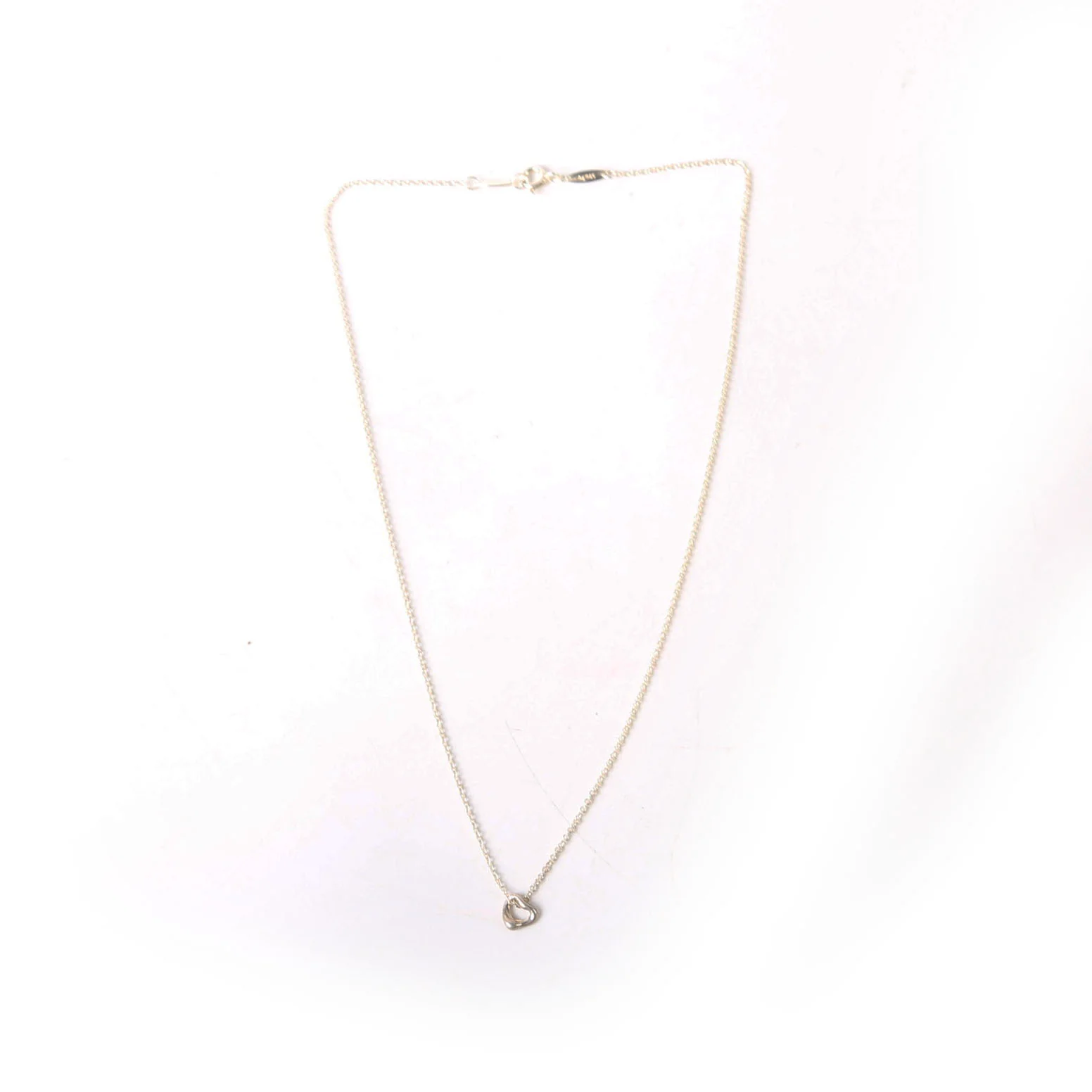 Elsa Peretti Open Heart Necklace Small 925 - Image 2