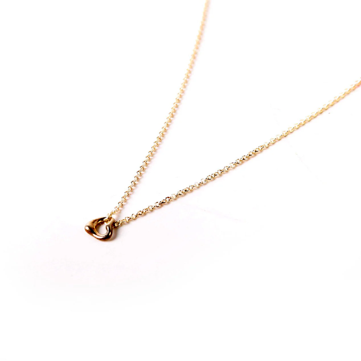 Elsa Peretti Open Heart Necklace Small 925 - Image 4