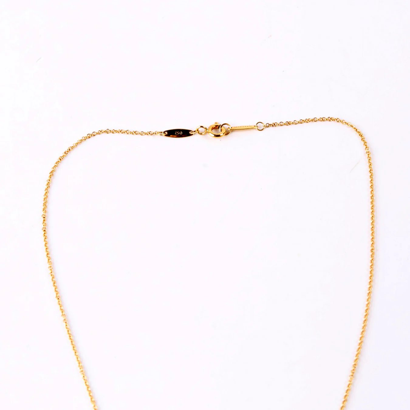 Elsa Peretti Single Diamond By the Yard Necklace 750 - Image 3