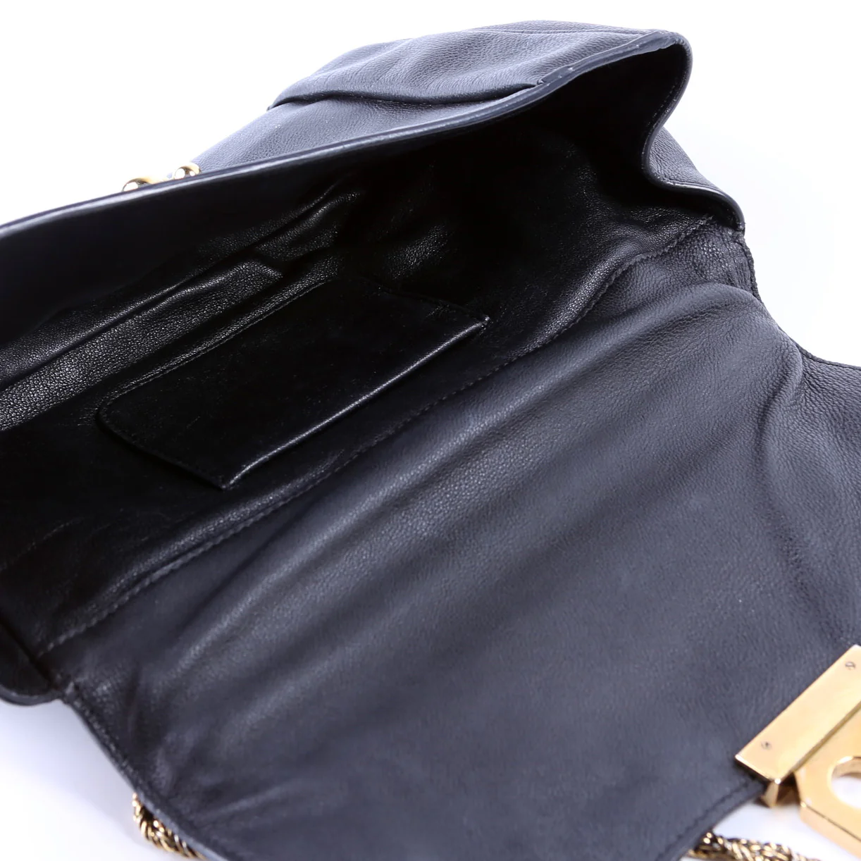 Elsie Leather Shoulder Bag Black - Image 10