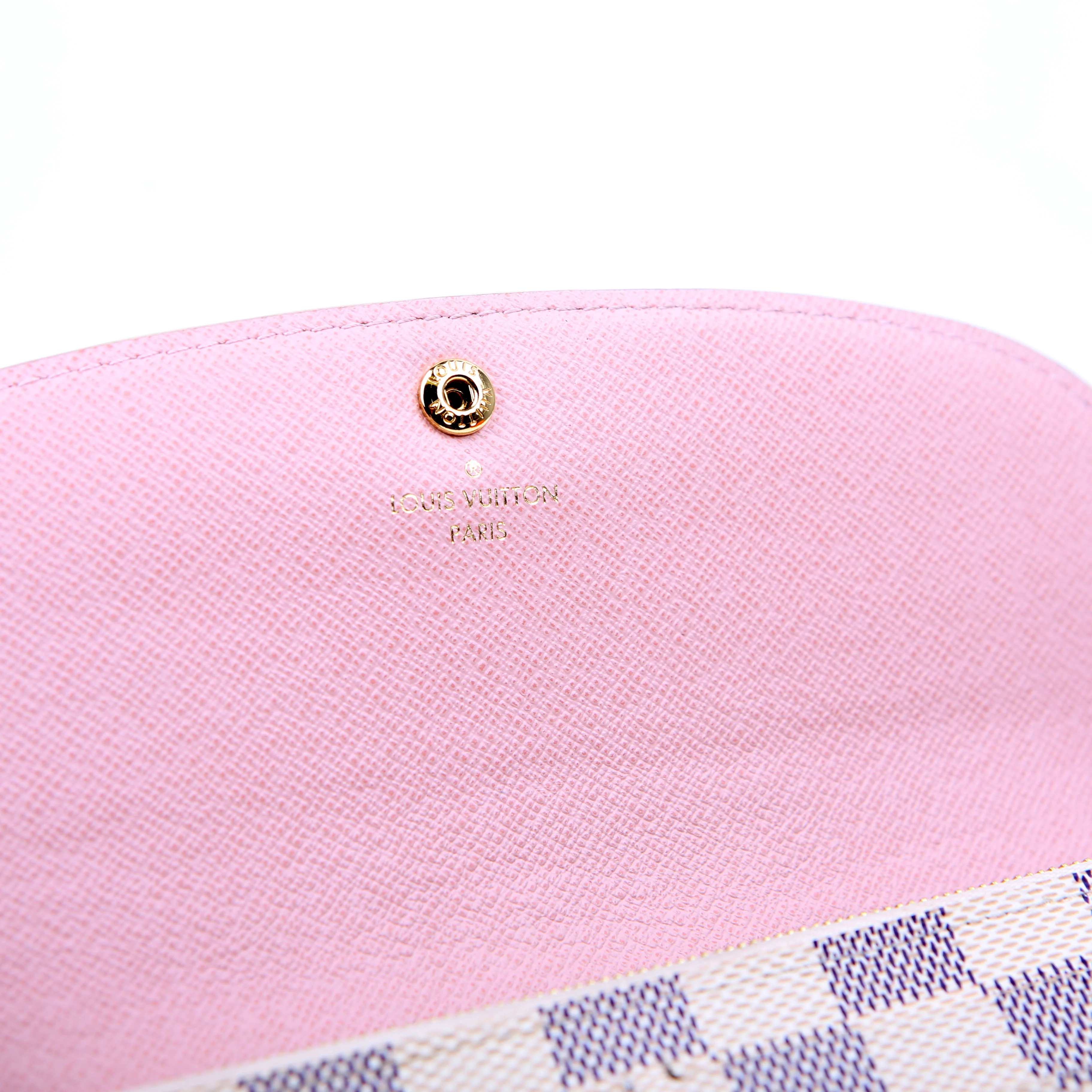 Emilie Wallet Newer Damier Azur Pink - Image 10