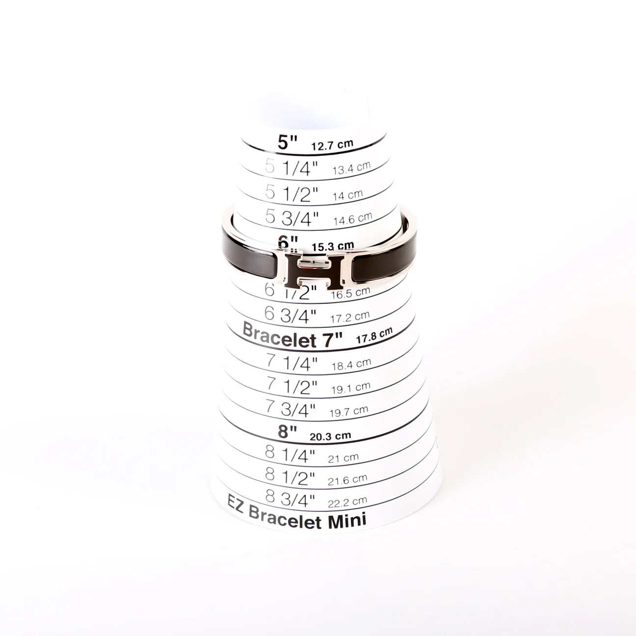 Enamel H Clic Clac Narrow PM Bracelet Black - Image 8