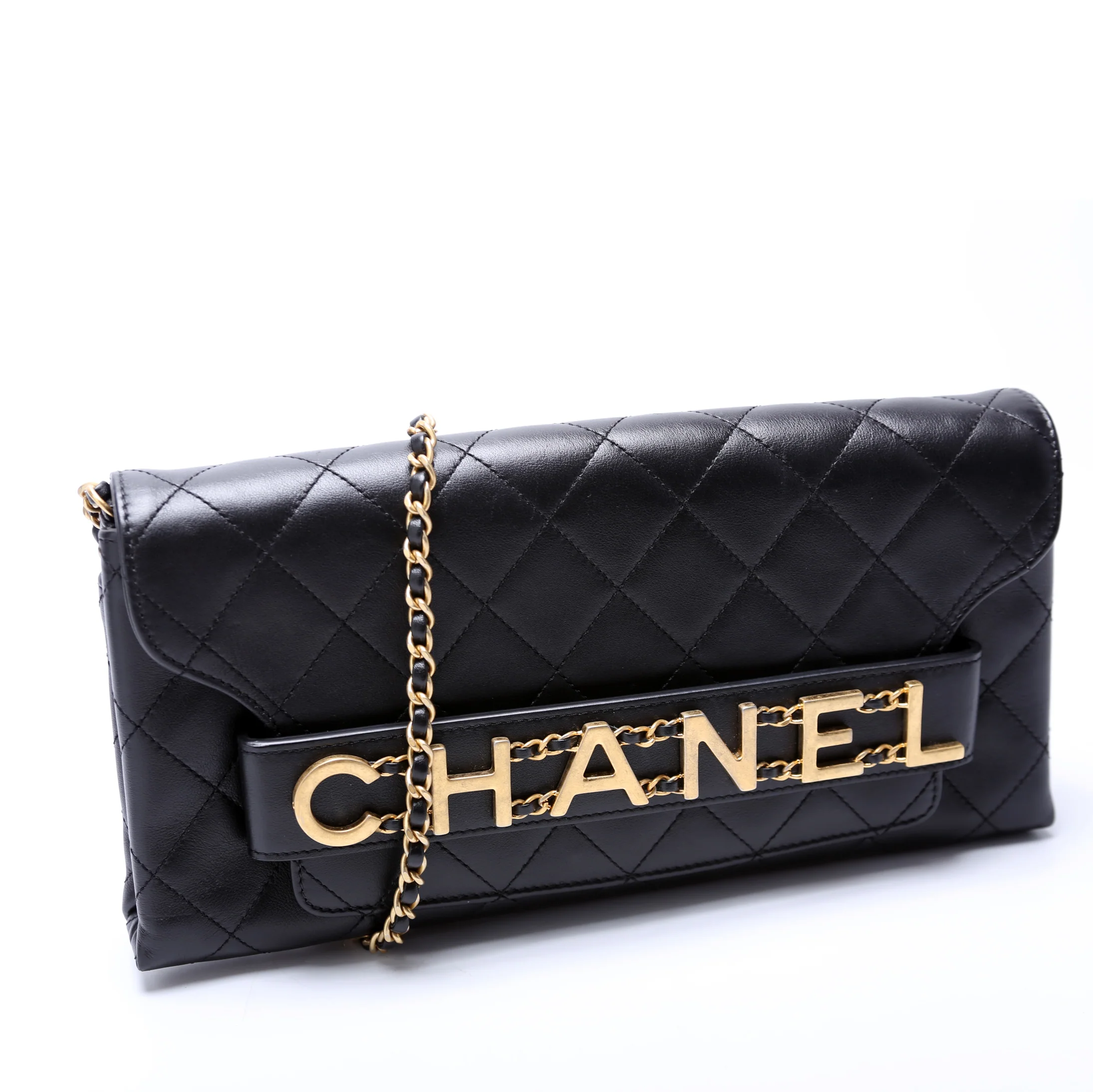 Enchained Quilted Calfskin Clutch 29M - Image 2