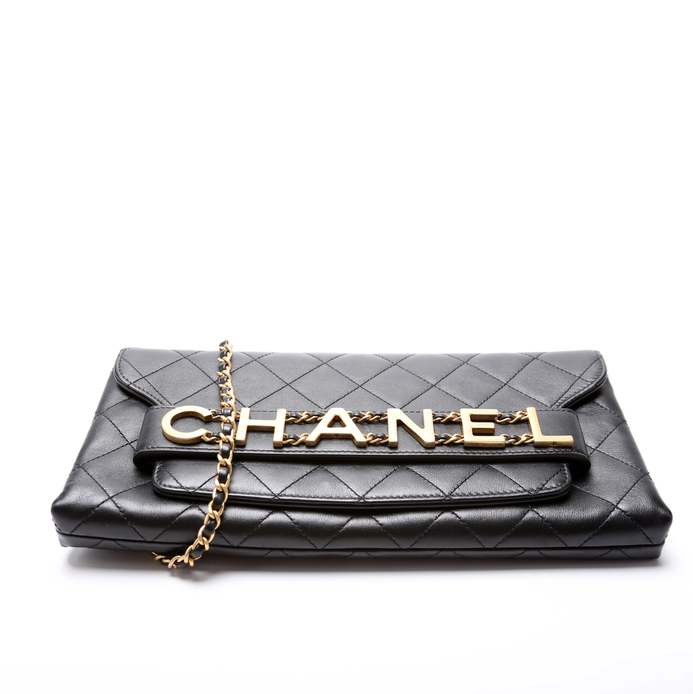 Enchained Quilted Calfskin Clutch 29M - Image 4