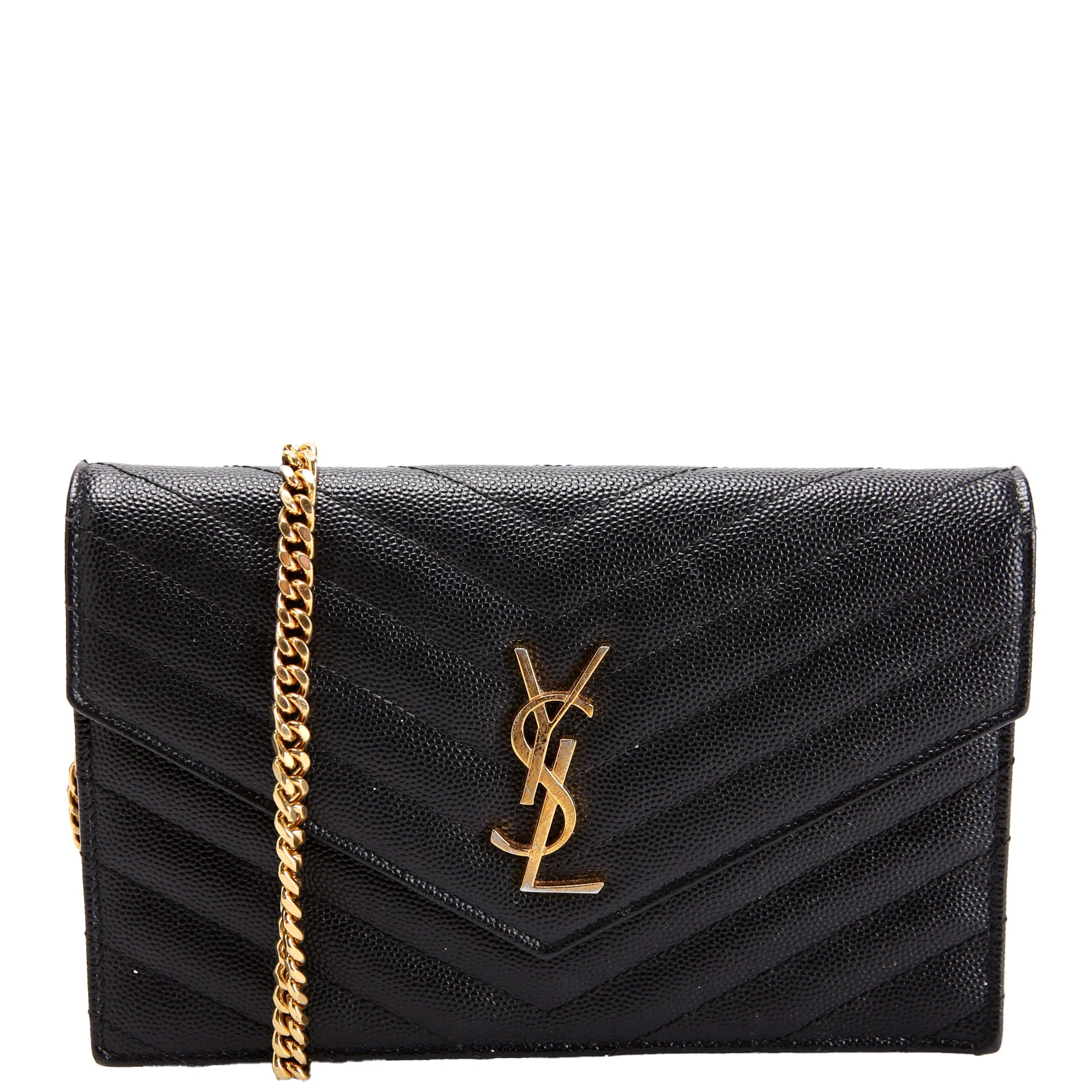 Envelope Chain Wallet 393953 Black