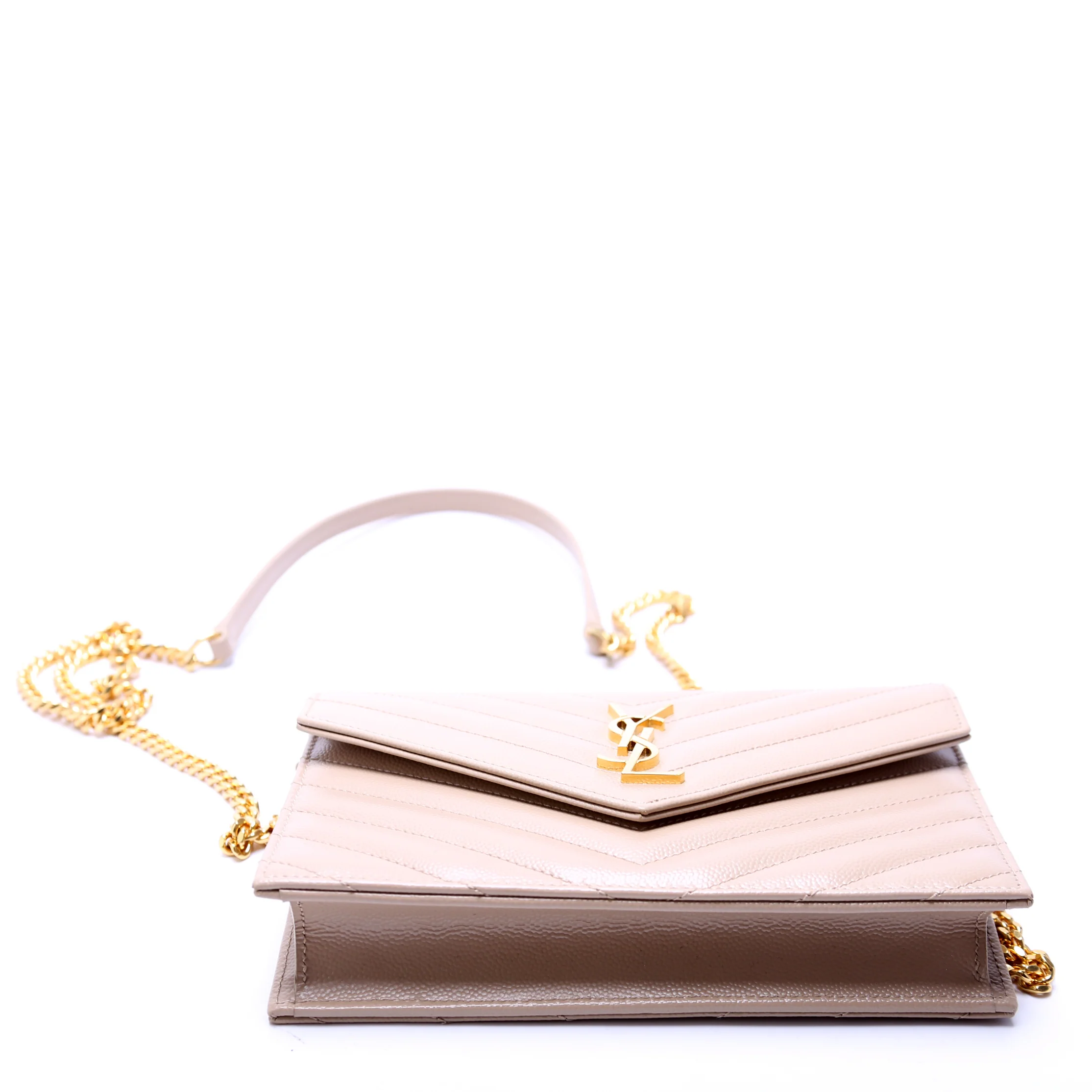 Envelope Chain Wallet Beige - Image 4