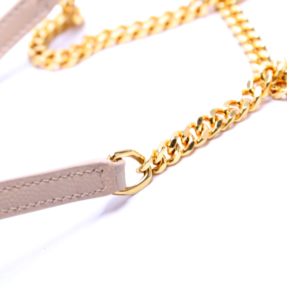 Envelope Chain Wallet Beige - Image 6