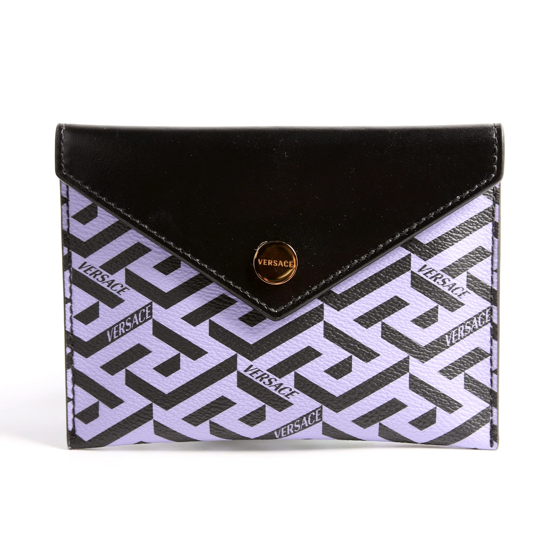 Envelope Pouch 3-Piece Set Greca Print Canvas Multicolor/Black - Image 12