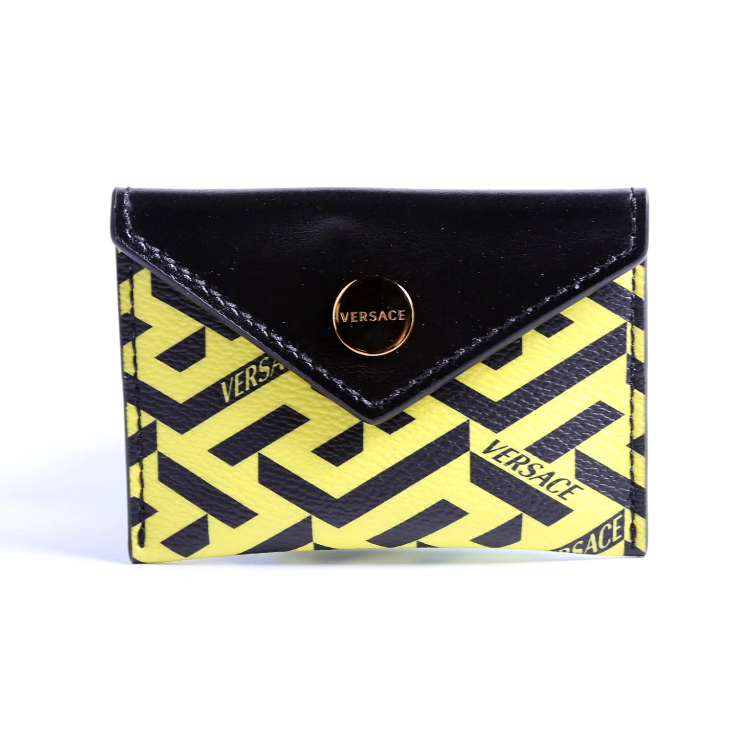 Envelope Pouch 3-Piece Set Greca Print Canvas Multicolor/Black - Image 13
