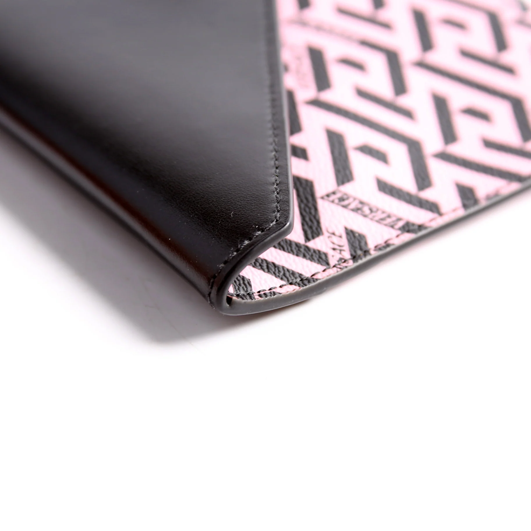 Envelope Pouch 3-Piece Set Greca Print Canvas Multicolor/Black - Image 9