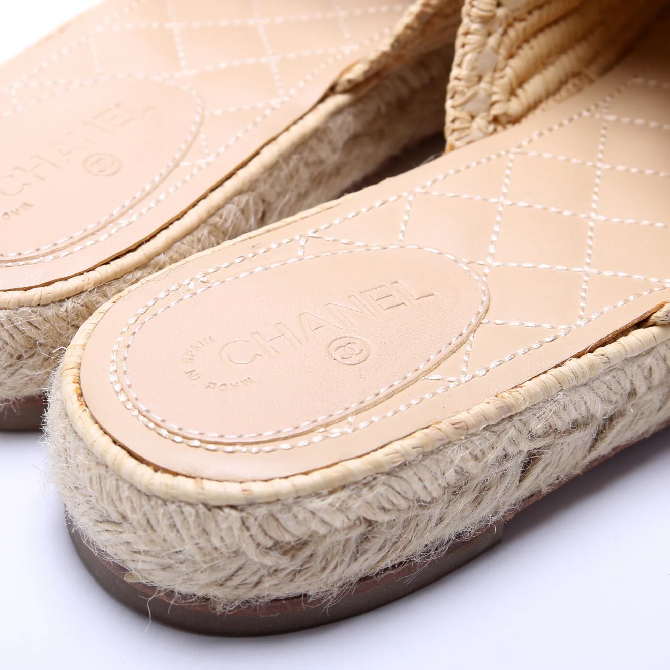 Espadrille Mules Size 41 Beige - Image 5