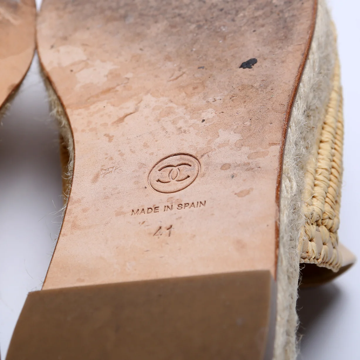 Espadrille Mules Size 41 Beige - Image 8