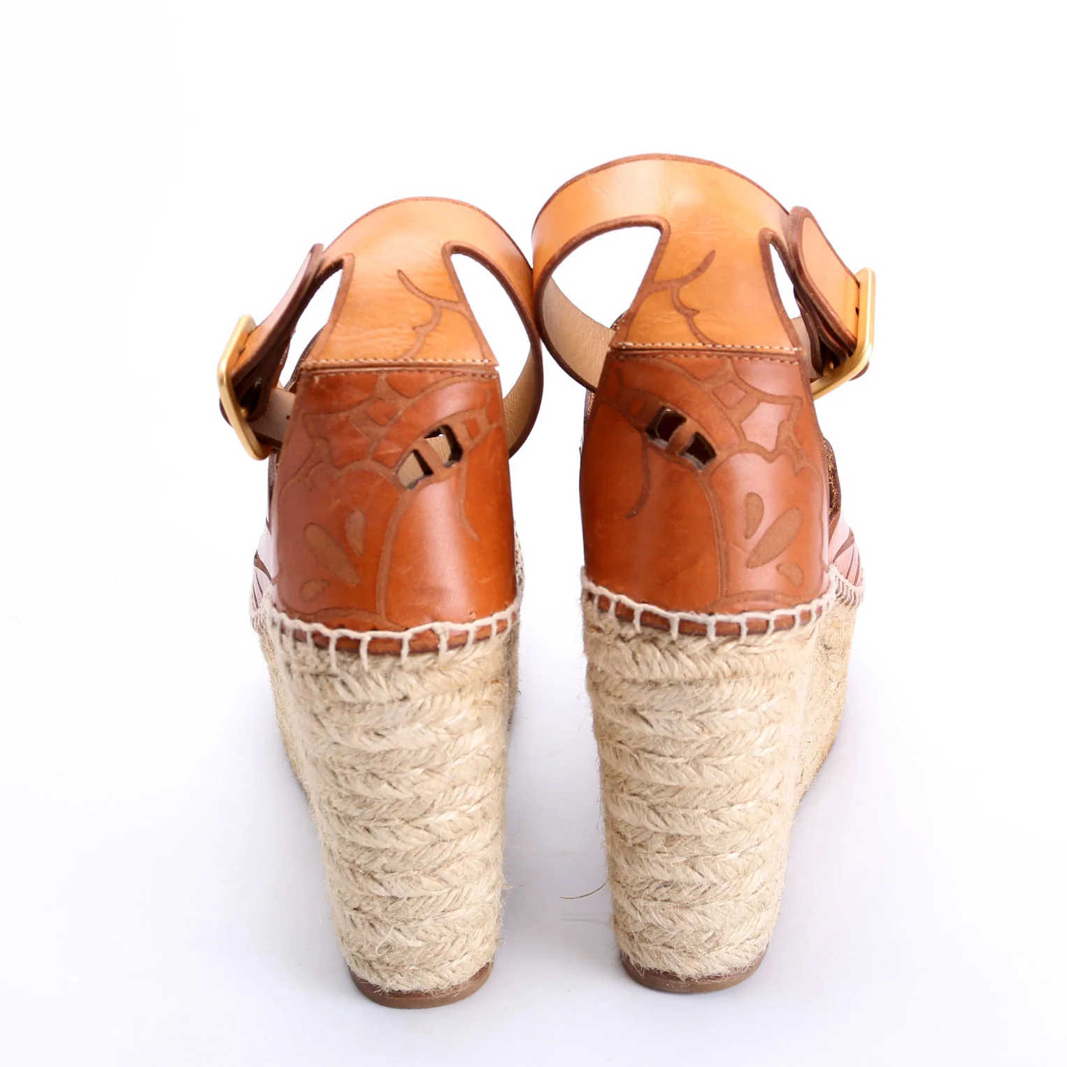Espadrille Wedges Size 39 Brown - Image 5