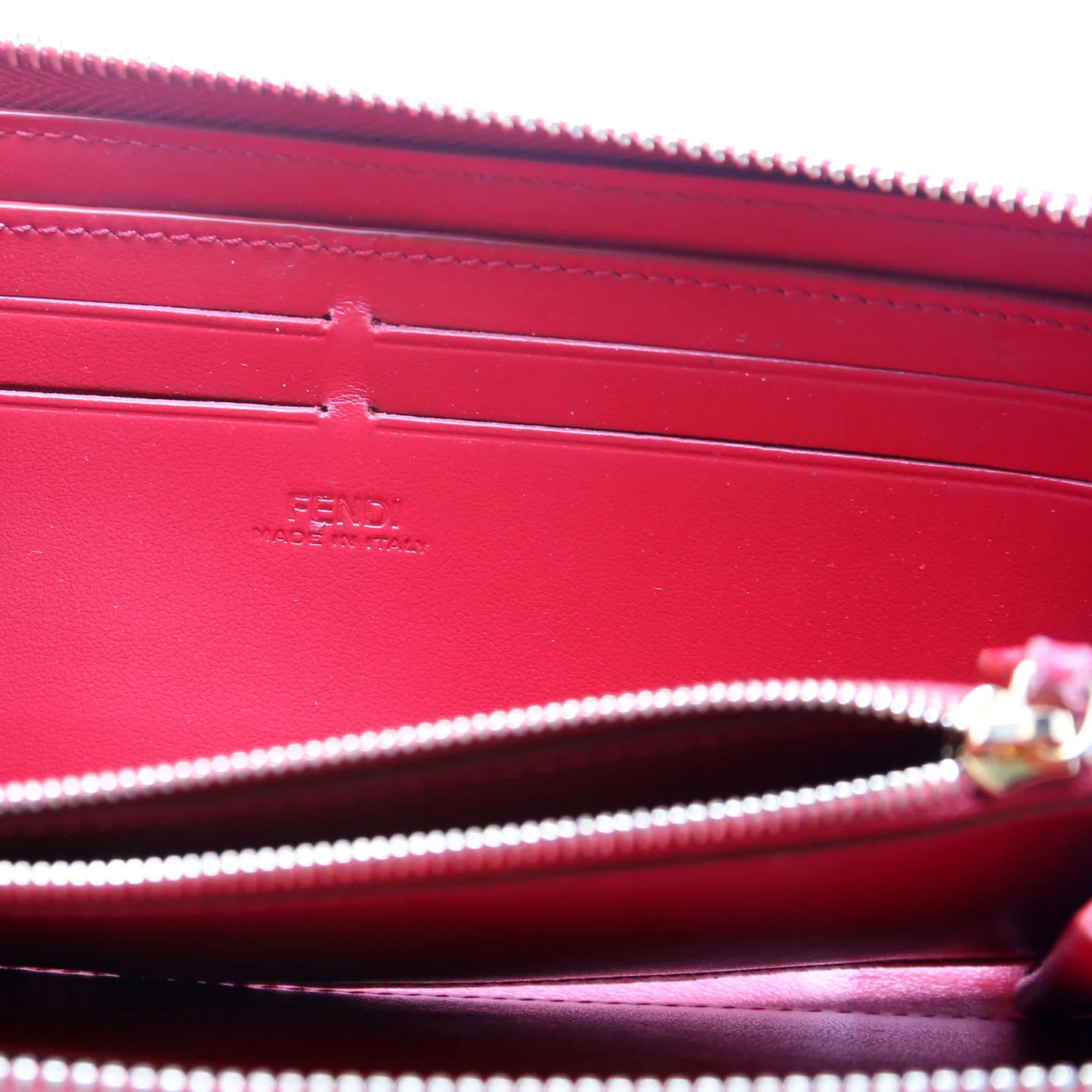 F is Fendi Slim Zip Around Wallet 8M0406 - Image 8