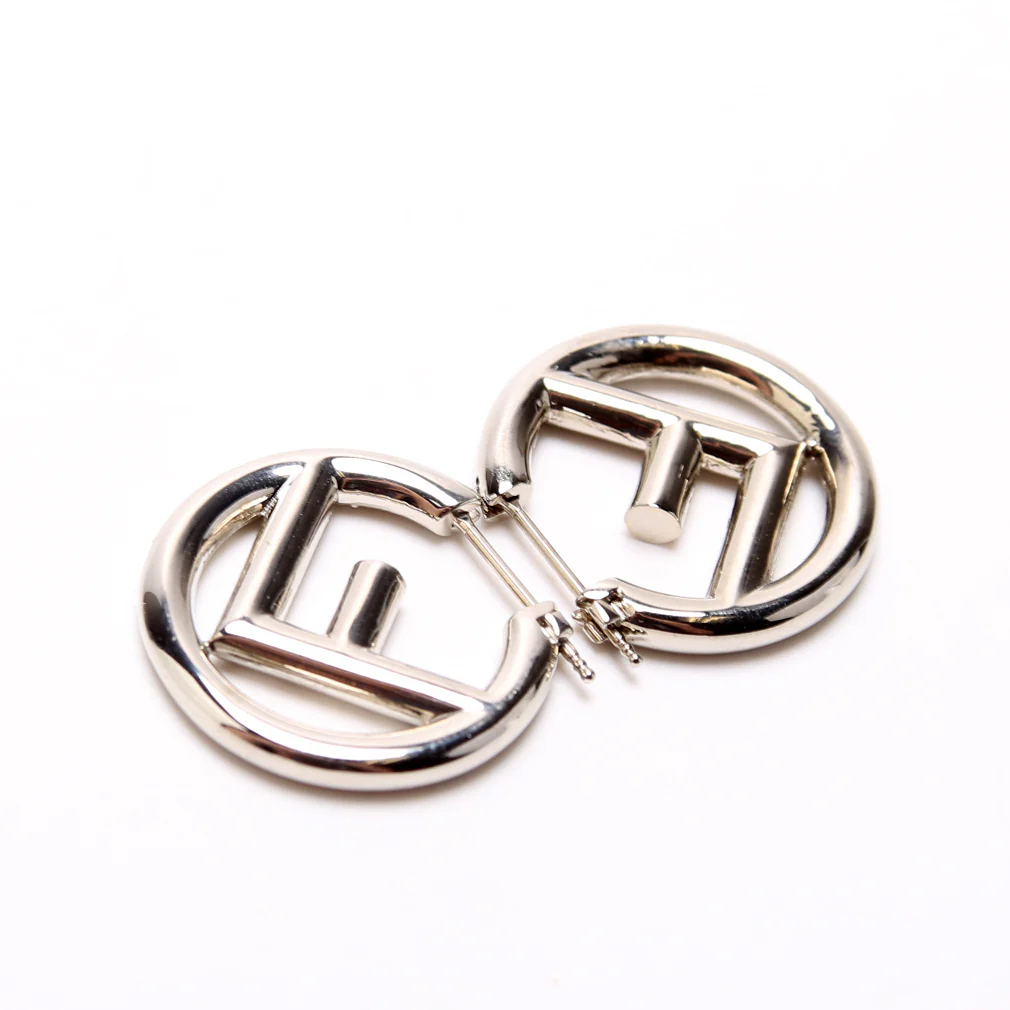 F Is Fendi Small Hoop Earrings - Image 2