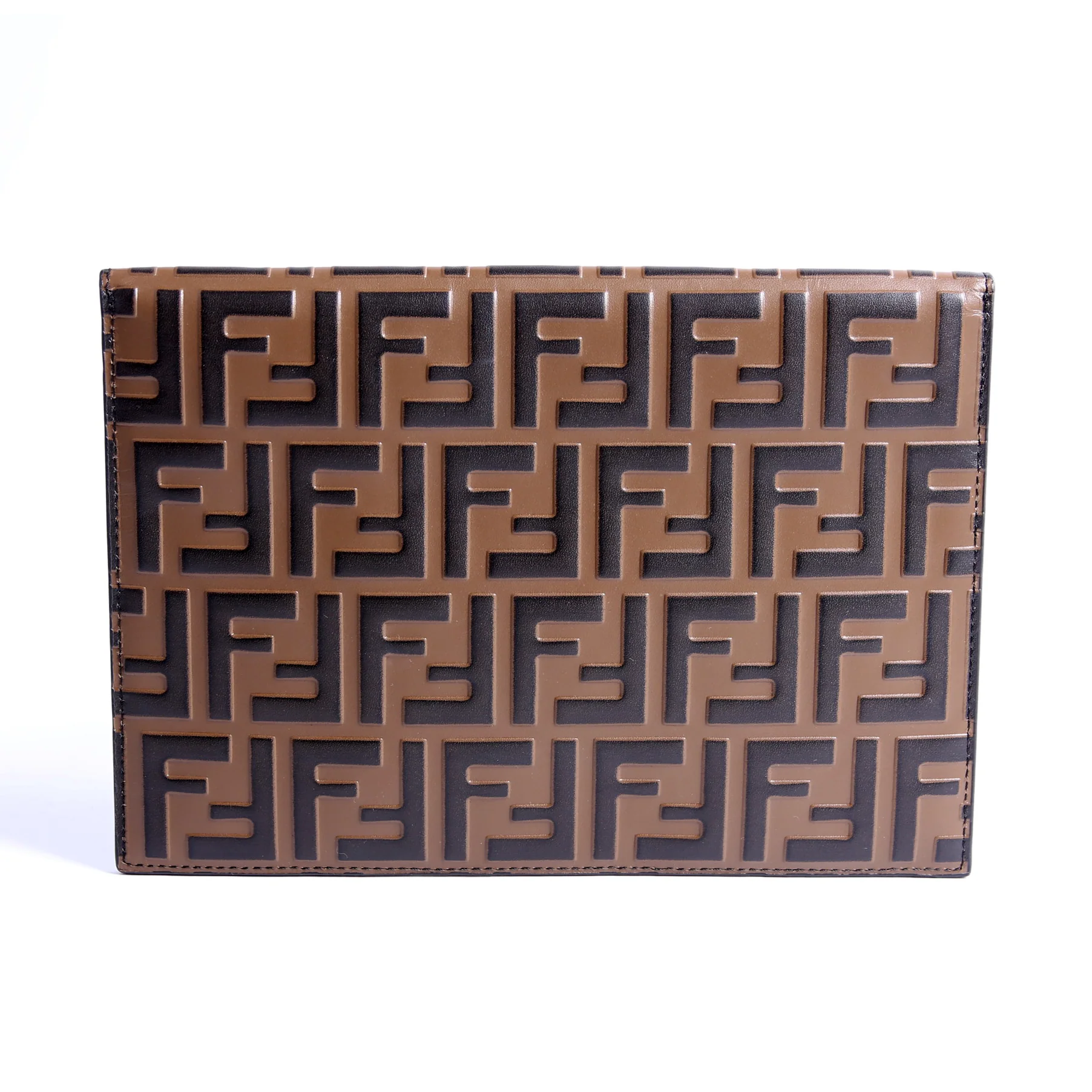 F Is Fendi Zucca Envelope Flat Pouch Brown/Black - Image 2