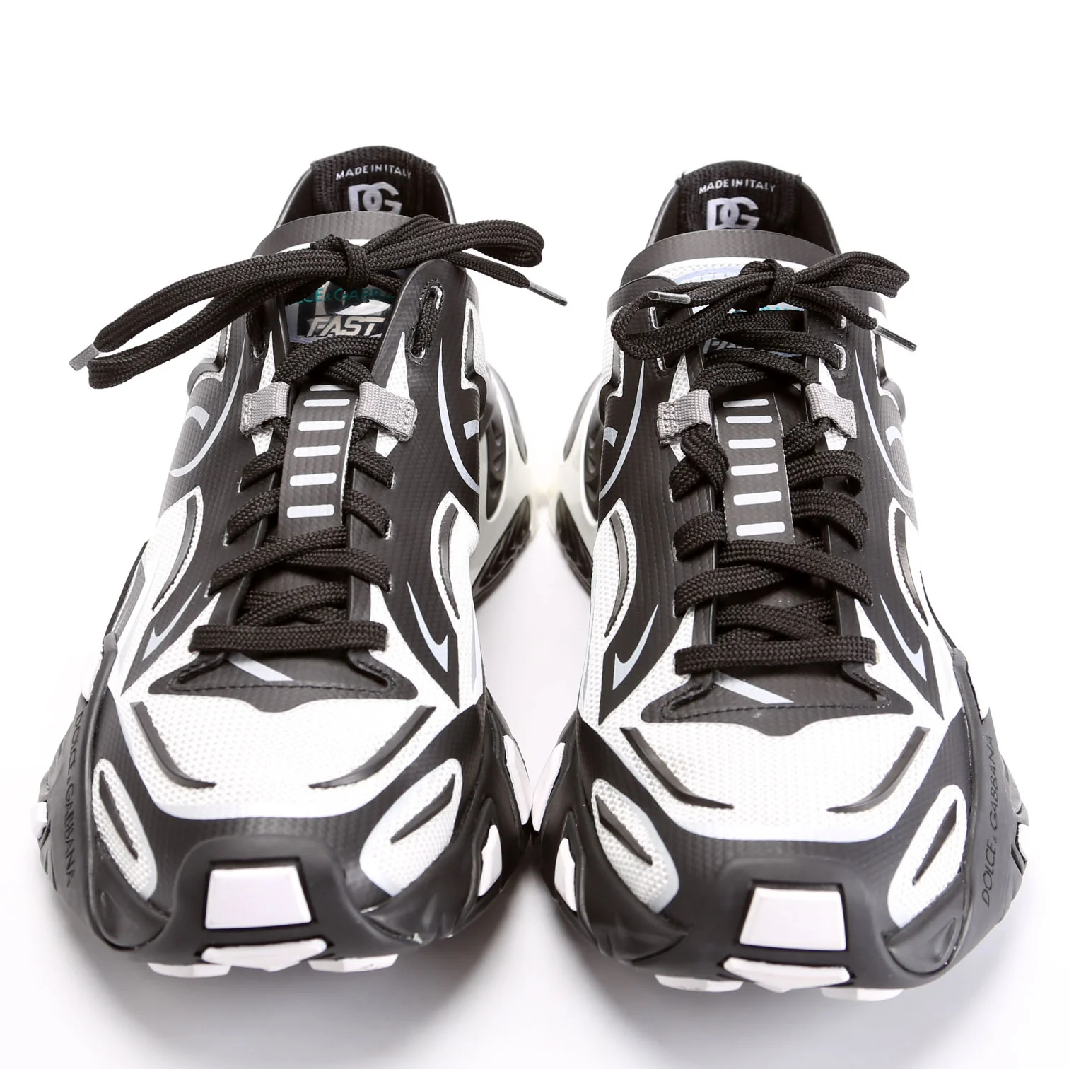Fast Mesh Sneakers Size 41.5 Black/White - Image 2