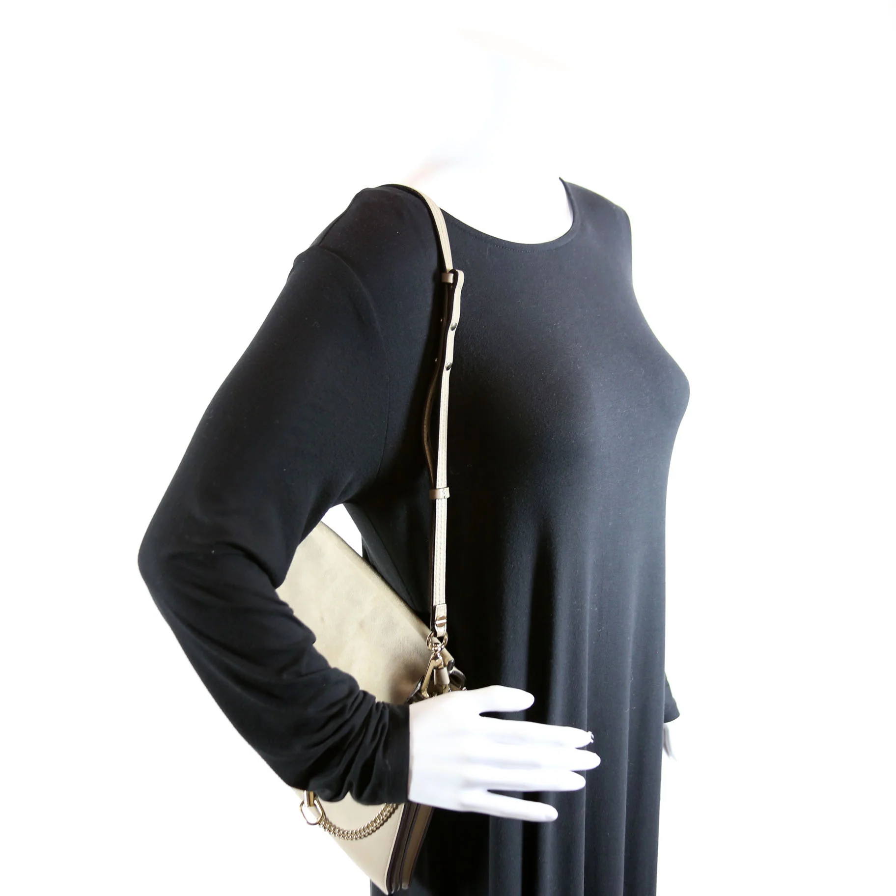 Faye Shoulder Bag Medium Grey - Image 12