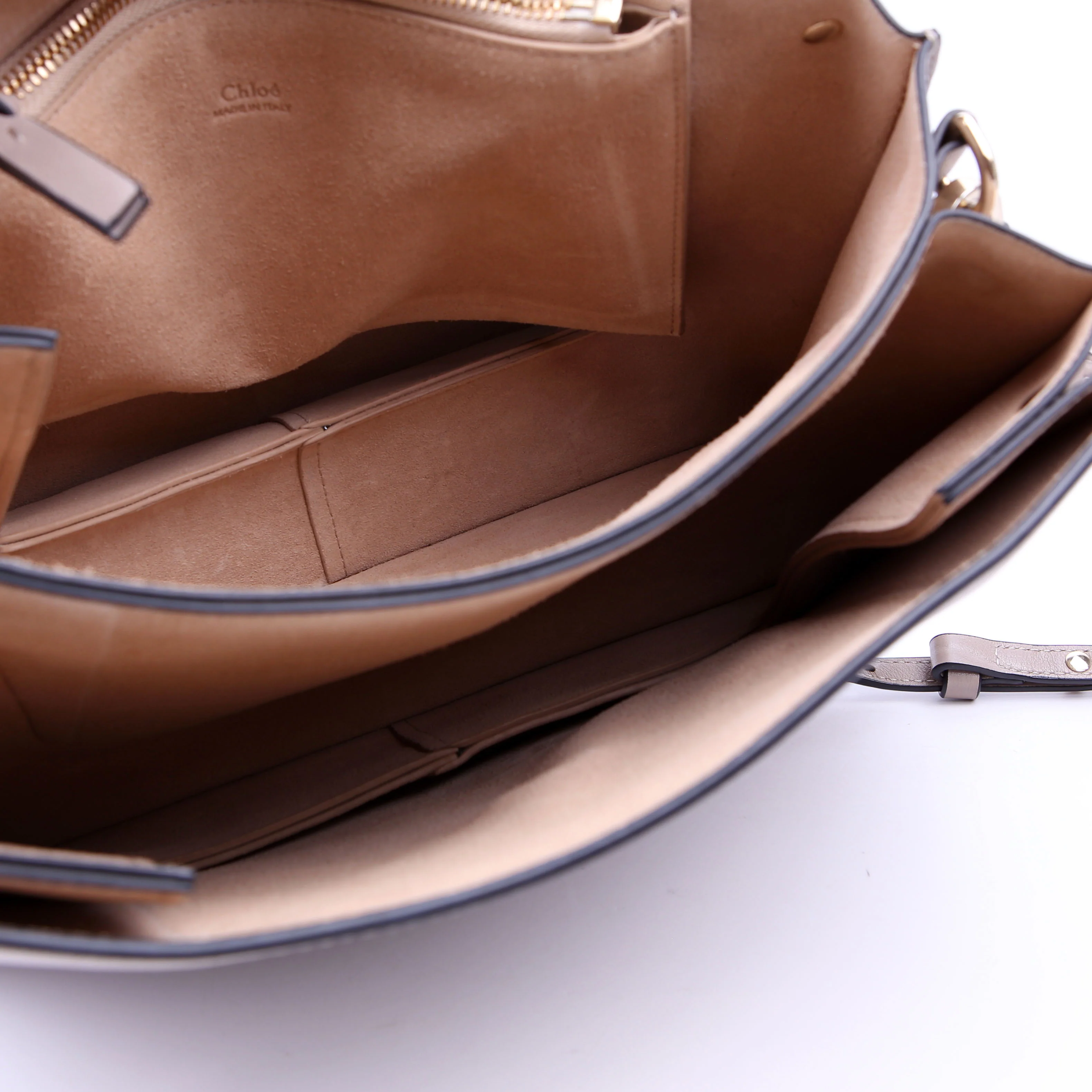 Faye Shoulder Bag Medium Taupe - Image 12