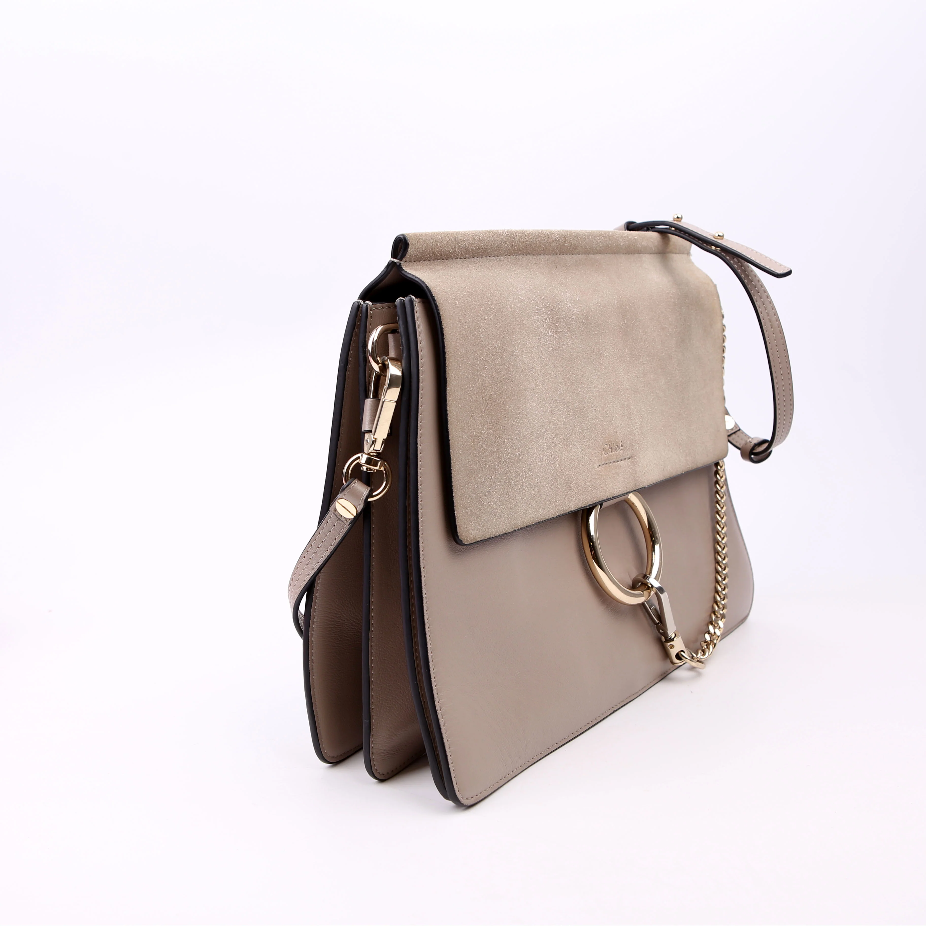 Faye Shoulder Bag Medium Taupe - Image 2
