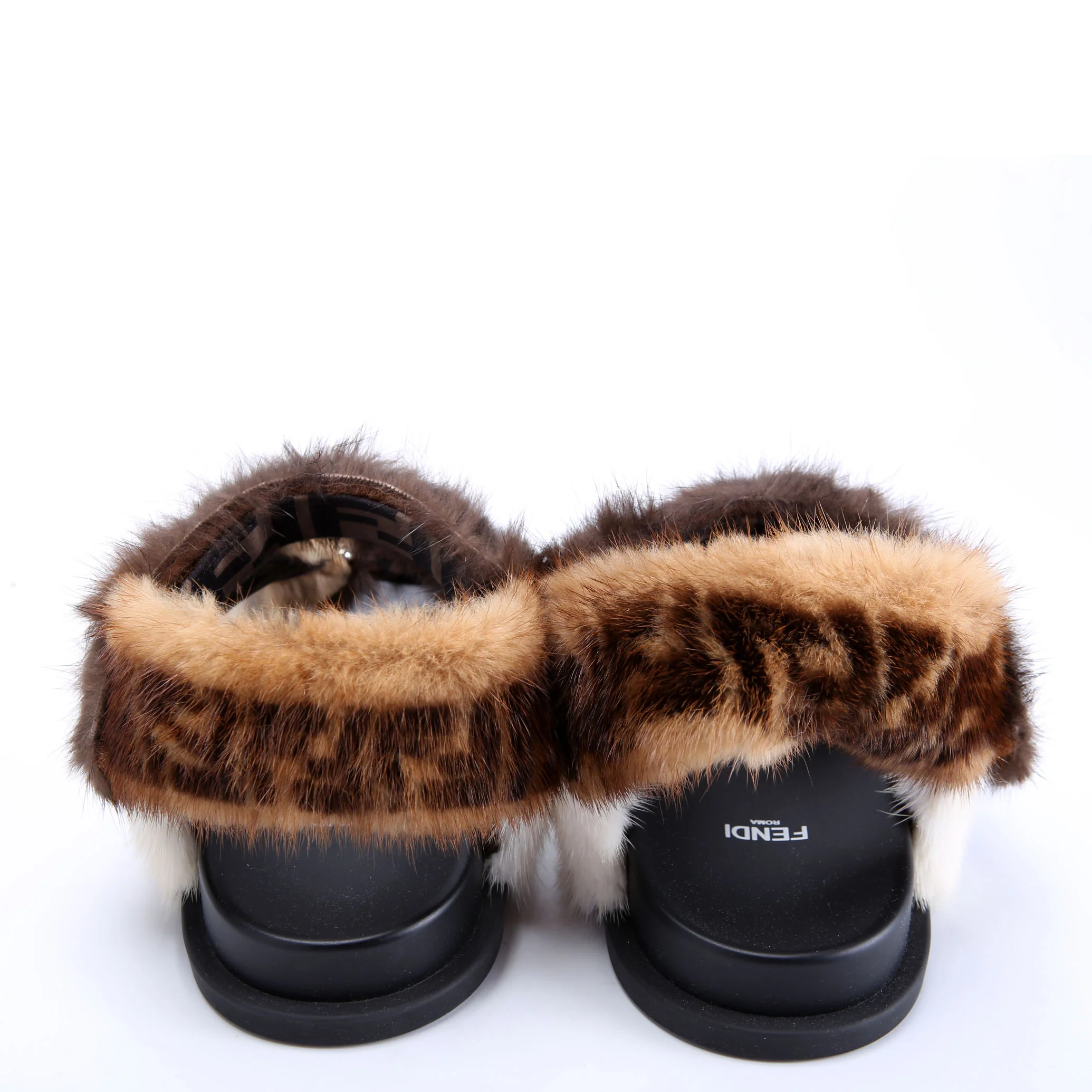 Fendi Feel Mink Sandals Size 37 - Image 4