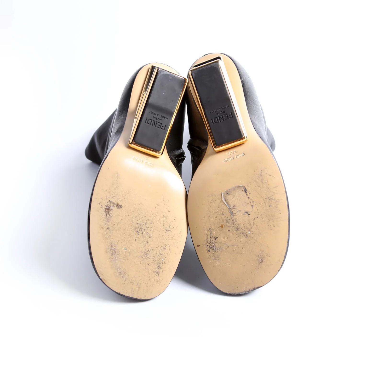 Fendi First Booties 95MM Size 38.5 - Image 7