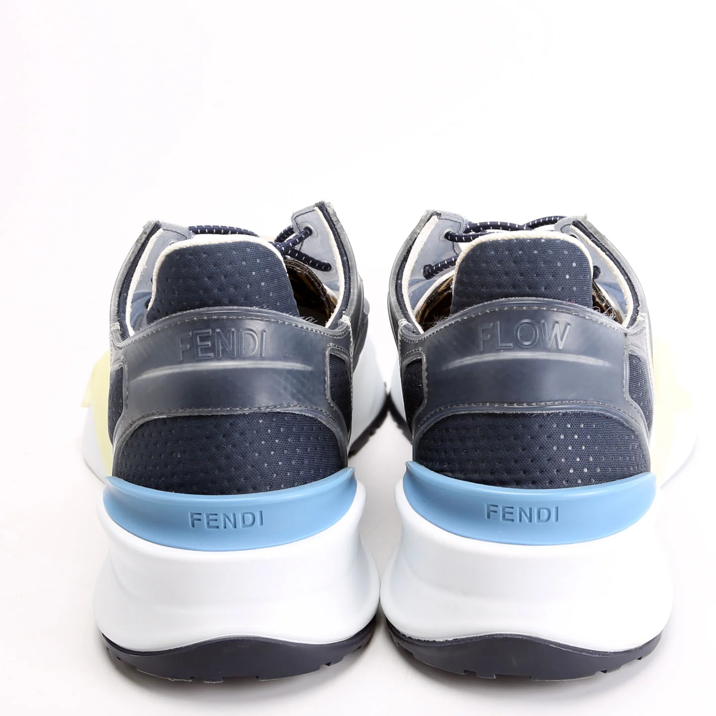 Fendi Flow Sneakers Men's Size 8 (Women's 40.5) Slate - Image 4