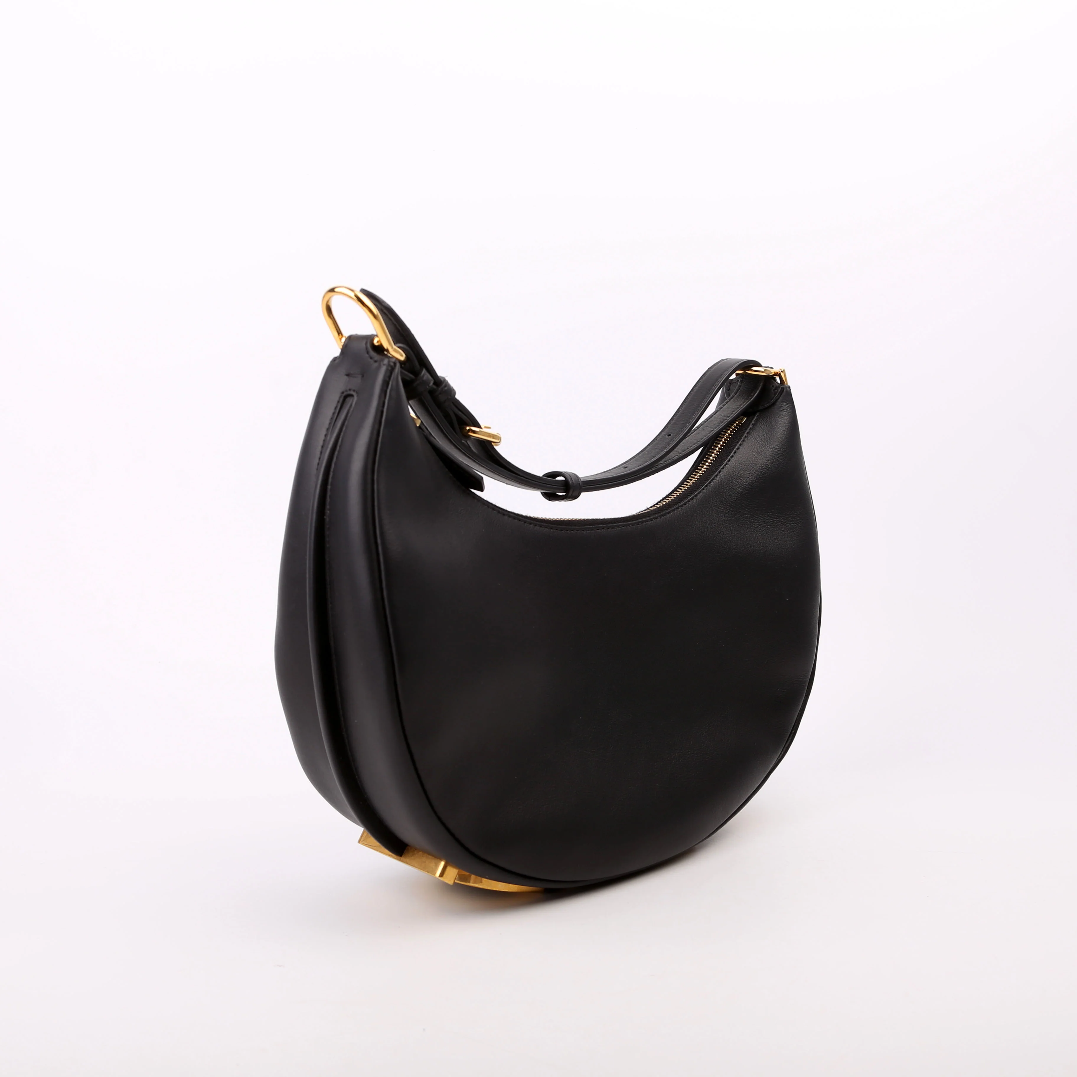 Fendigraphy Small Leather Hobo Black - Image 2
