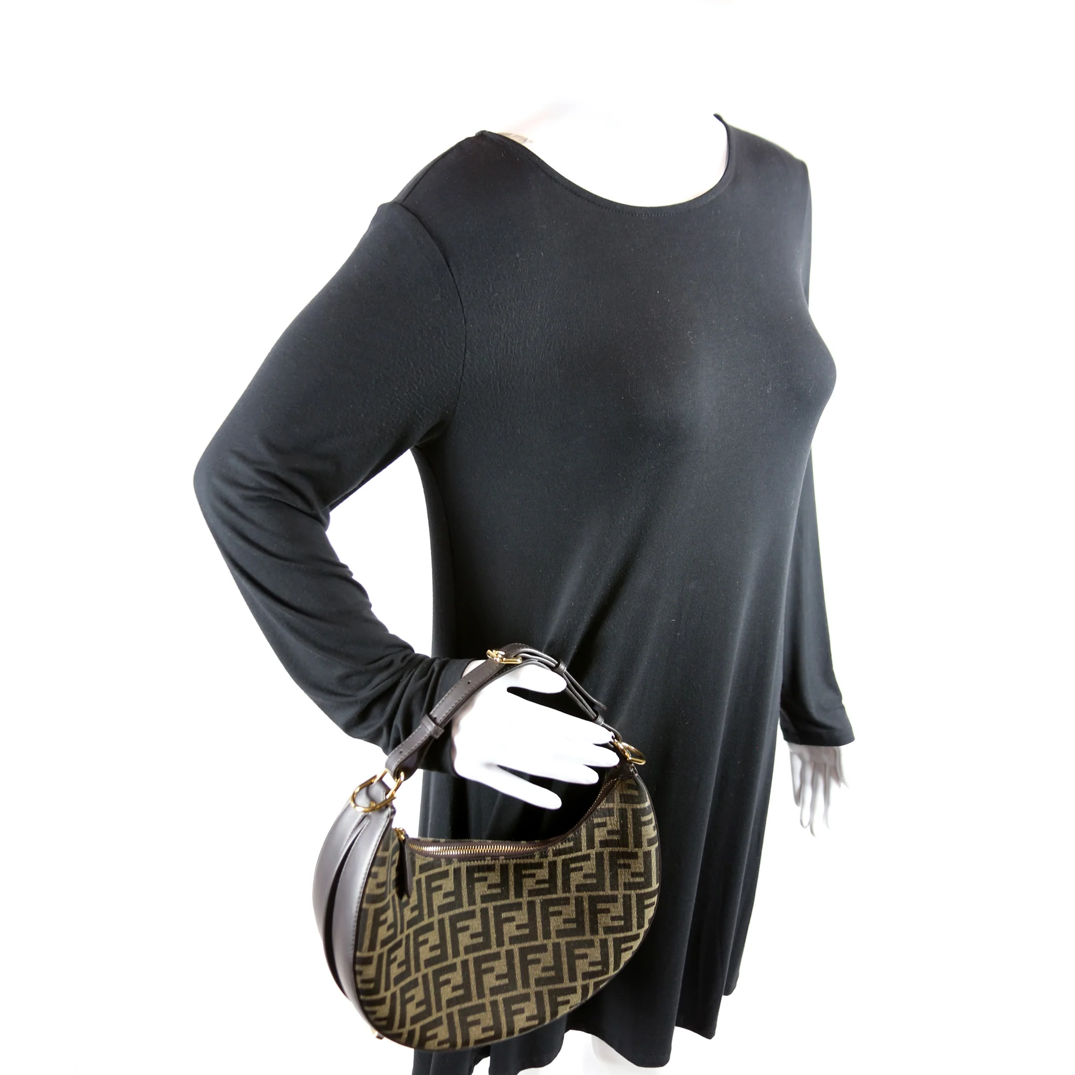Fendigraphy Small Zucca Hobo - Image 11