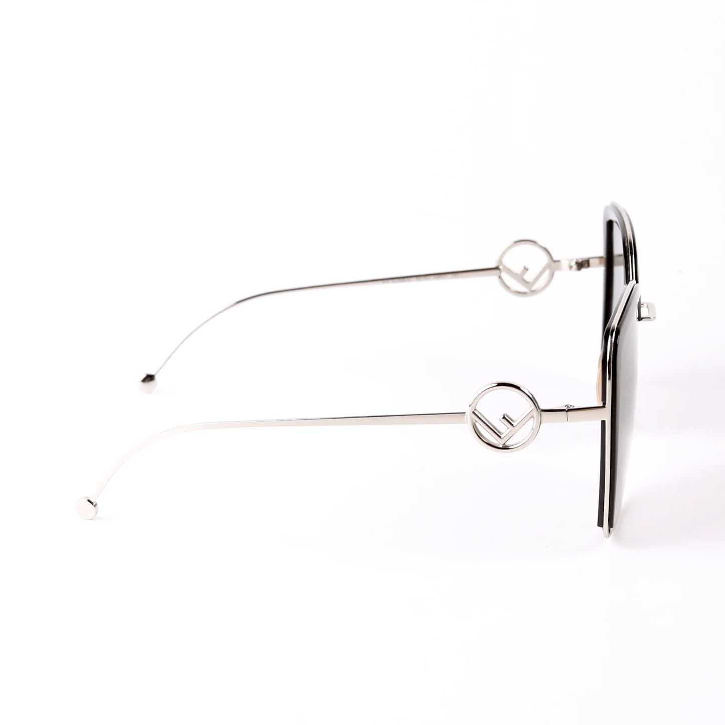FF 0294/S Square Sunglasses Black/Silver - Image 3