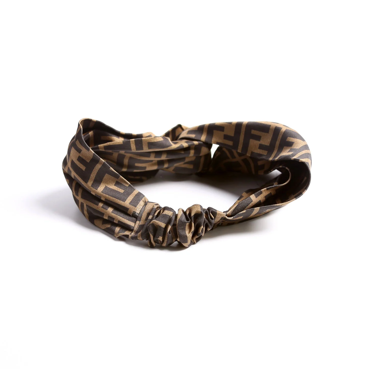 FF Band Silk Headbands Brown - Image 3