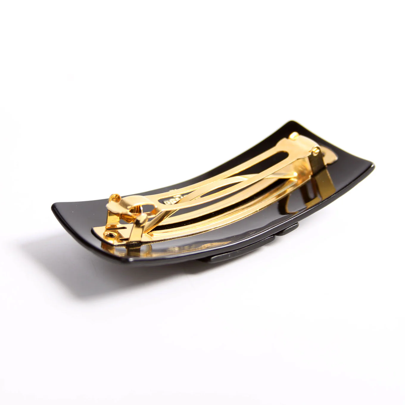 FF Crocodile Embossed Hair Clip Black - Image 3