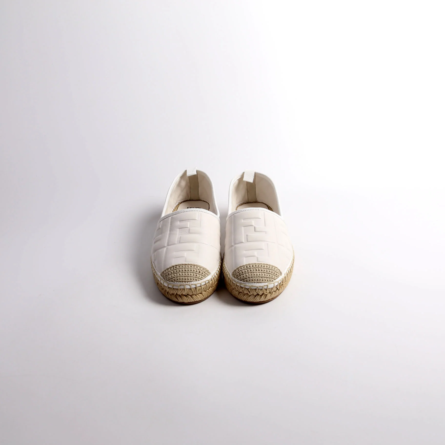 FF Embossed Nappa Espadrilles Size 40 - Image 2